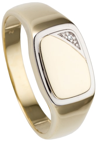 JOBO Fingerring »Ring mit Diamant«, 585 Gold bicolor kaufen