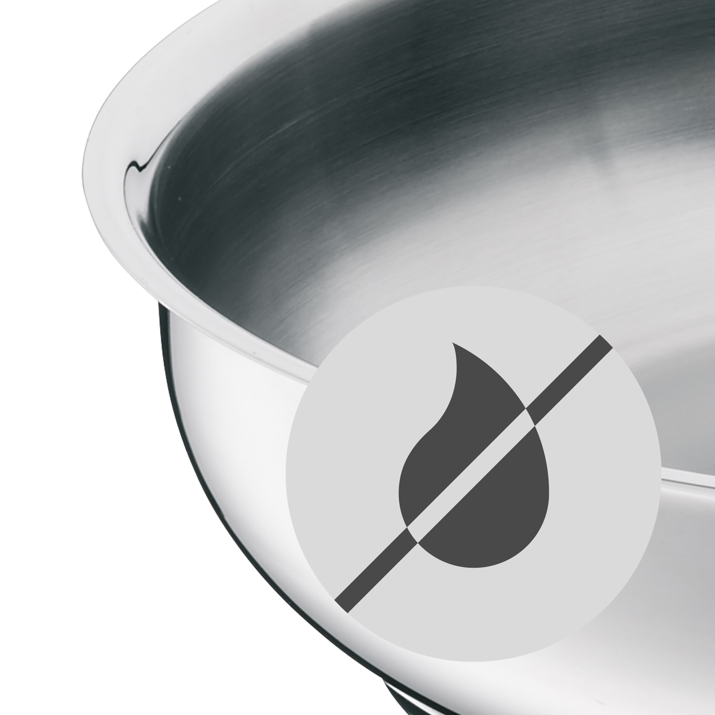 WMF Servierpfanne »Profi«, Cromargan® Edelstahl Rostfrei 18/10, (1 tlg.), 24 cm, TransTherm-Allherdboden, optimale Wärmespeicherung /-verteilung
