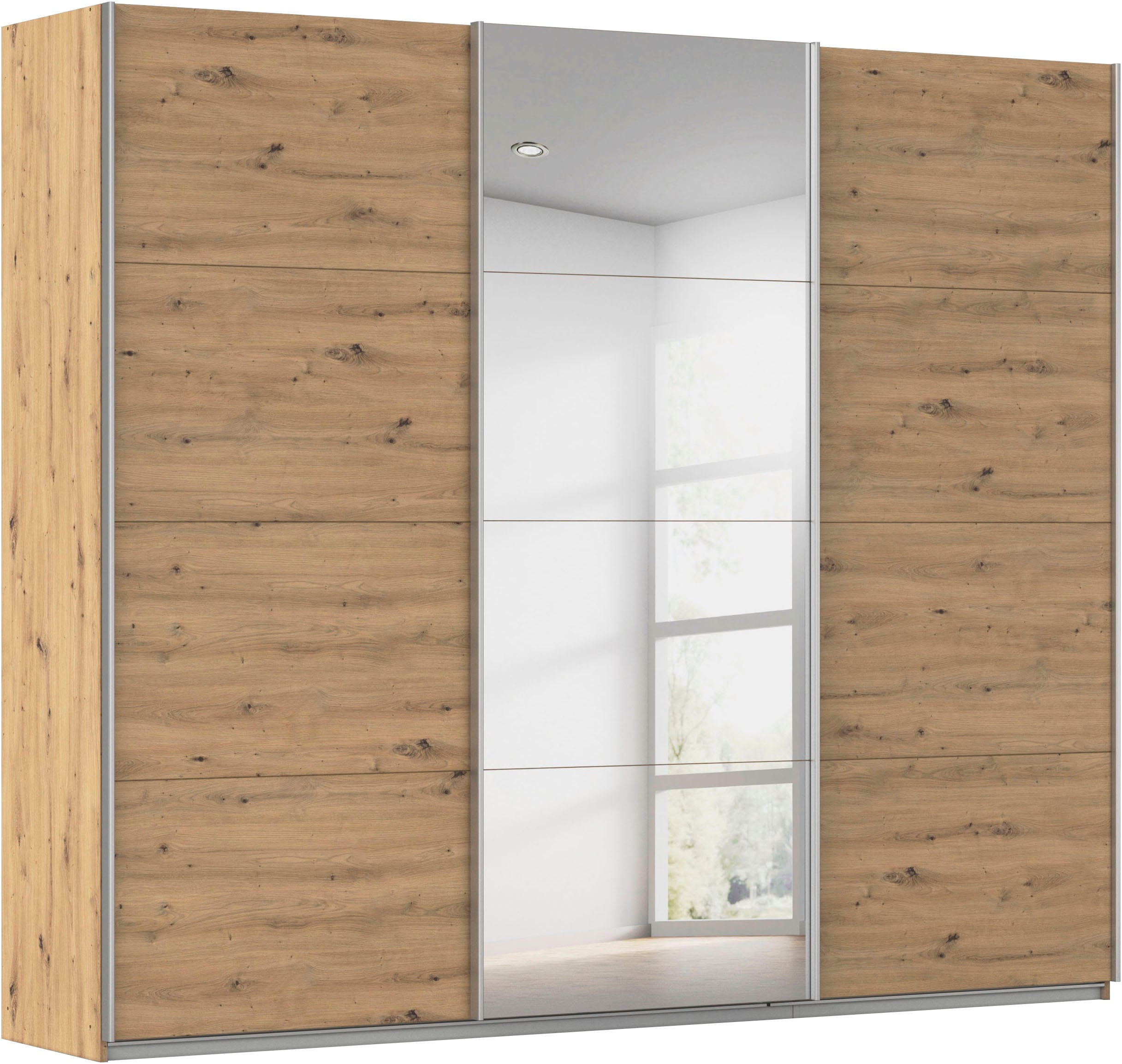 OTTO home Kleiderschrank "Mehrzweckschrank Schwebetürenschrank Mietswohnung Schlafzimmer CORTONA" erhältlich in Breite: 136/181/203/226/271/315/360 cm, Höhe: 210/229 cm, in 3 Ausstattungen BASIC/CLASSIC/PREMIUM (SOFT-CLOSE) MADE IN GERMANY