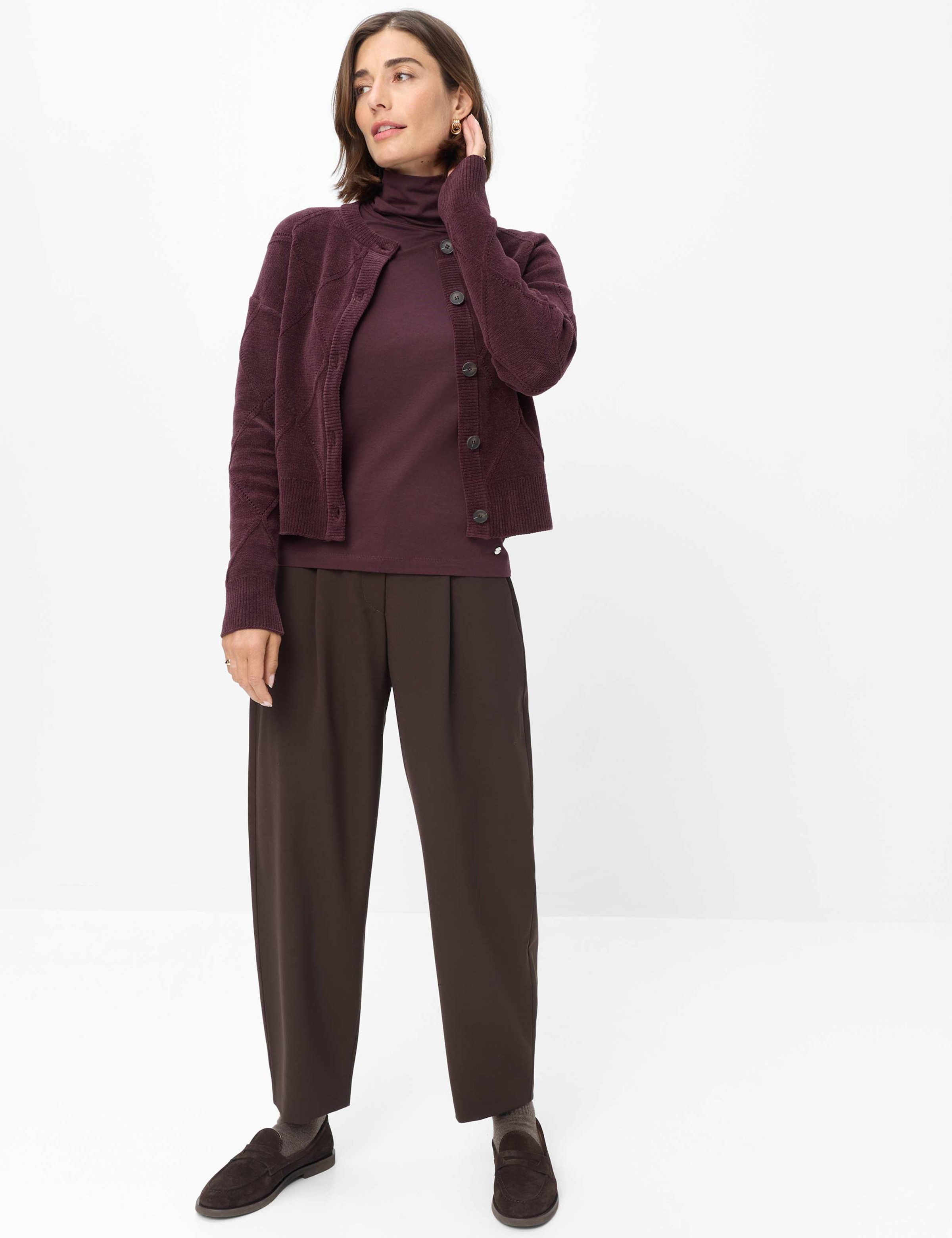 Brax Sweatshirt »Style CARINA L«, Jersey: Langarmshirt im Baumwollmix
