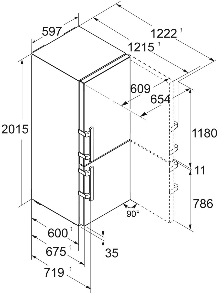 Liebherr Kühl-/Gefrierkombination »CBNsdb 5753-20«, mit BioFresh und NoFrost