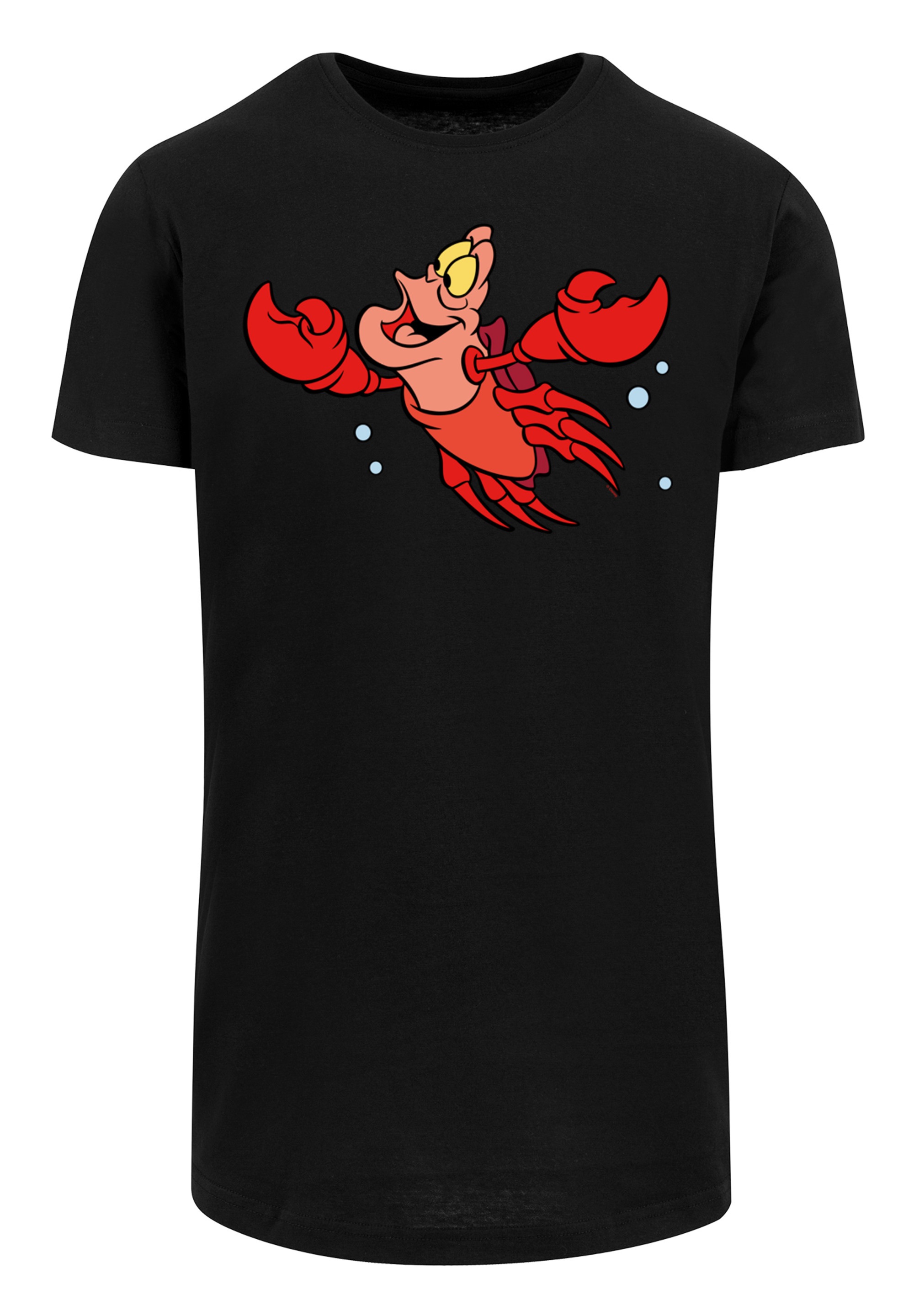 F4NT4STIC T-Shirt »Disney Arielle Sebastian Bubbles«, Herren,Premium Merch,Lang,Longshirt,Bedruckt