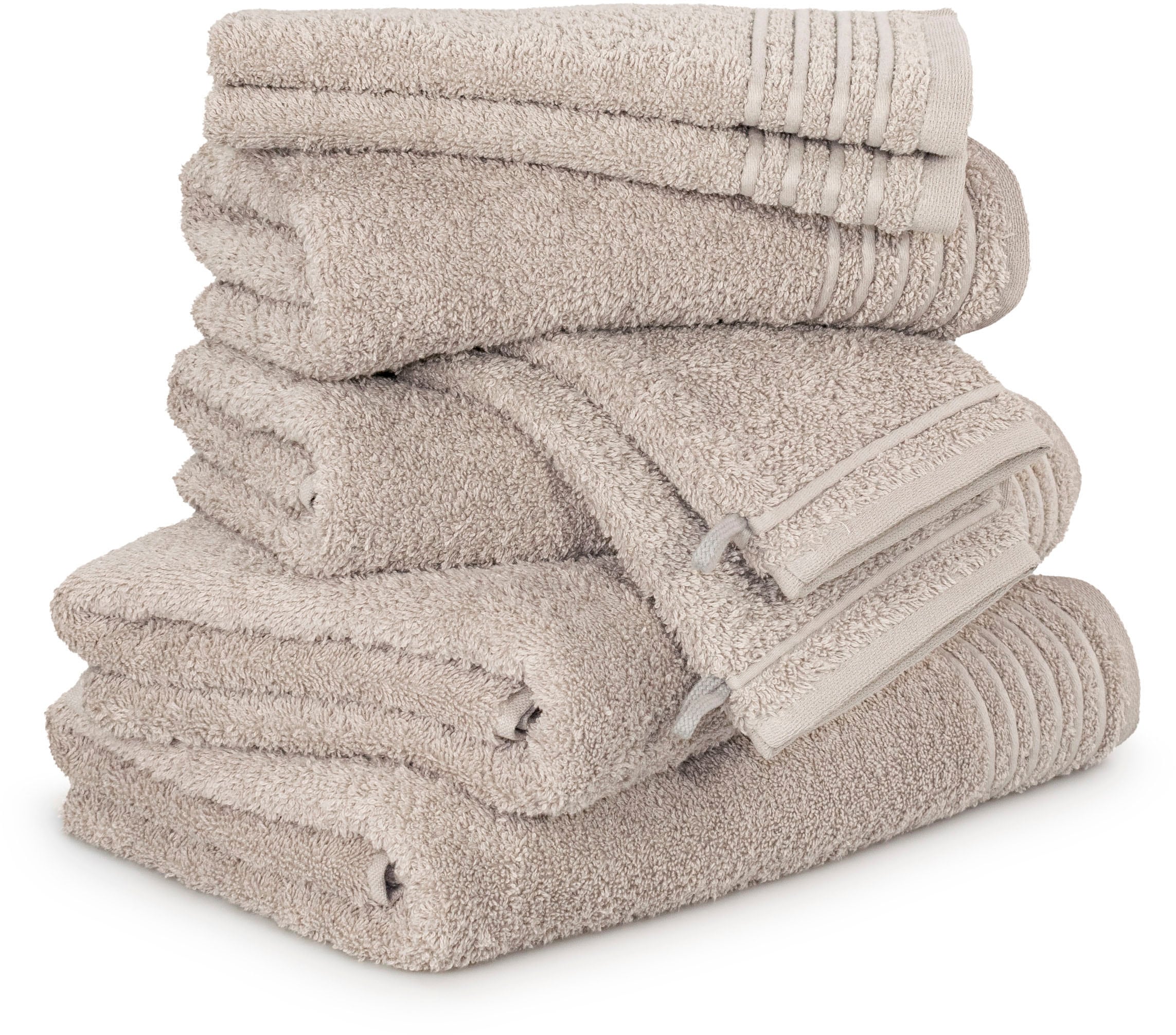 Möve Handtuch Set "New Classic" 8 Stk. Walkfrottier Waschhandschuhen, Gäste günstig online kaufen