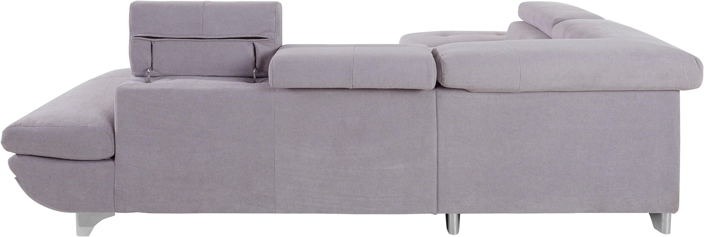 COTTA Ecksofa »Enterprise L-Form«, mit Arm- & Kopfteilverstellung, wahlweise mit Bettfunktion