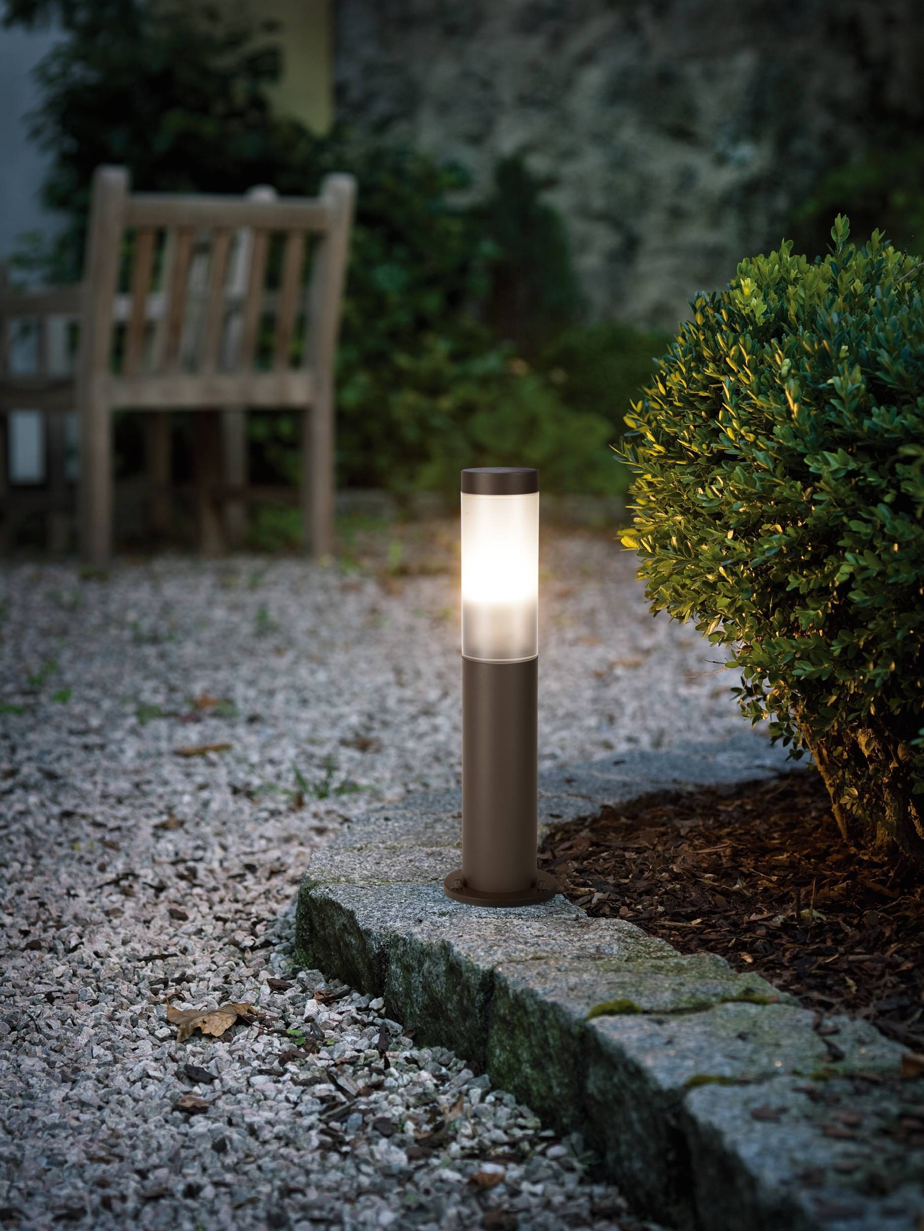 EGLO Sockelleuchte "Helsinki Sockelleuchte, Außenleuchte stehend, Edelstahl günstig online kaufen