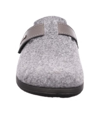 Thumbnail - Rohde Pantoffel "BARI" Hausschuh, Clog mit Klettverschluss-Riemchen