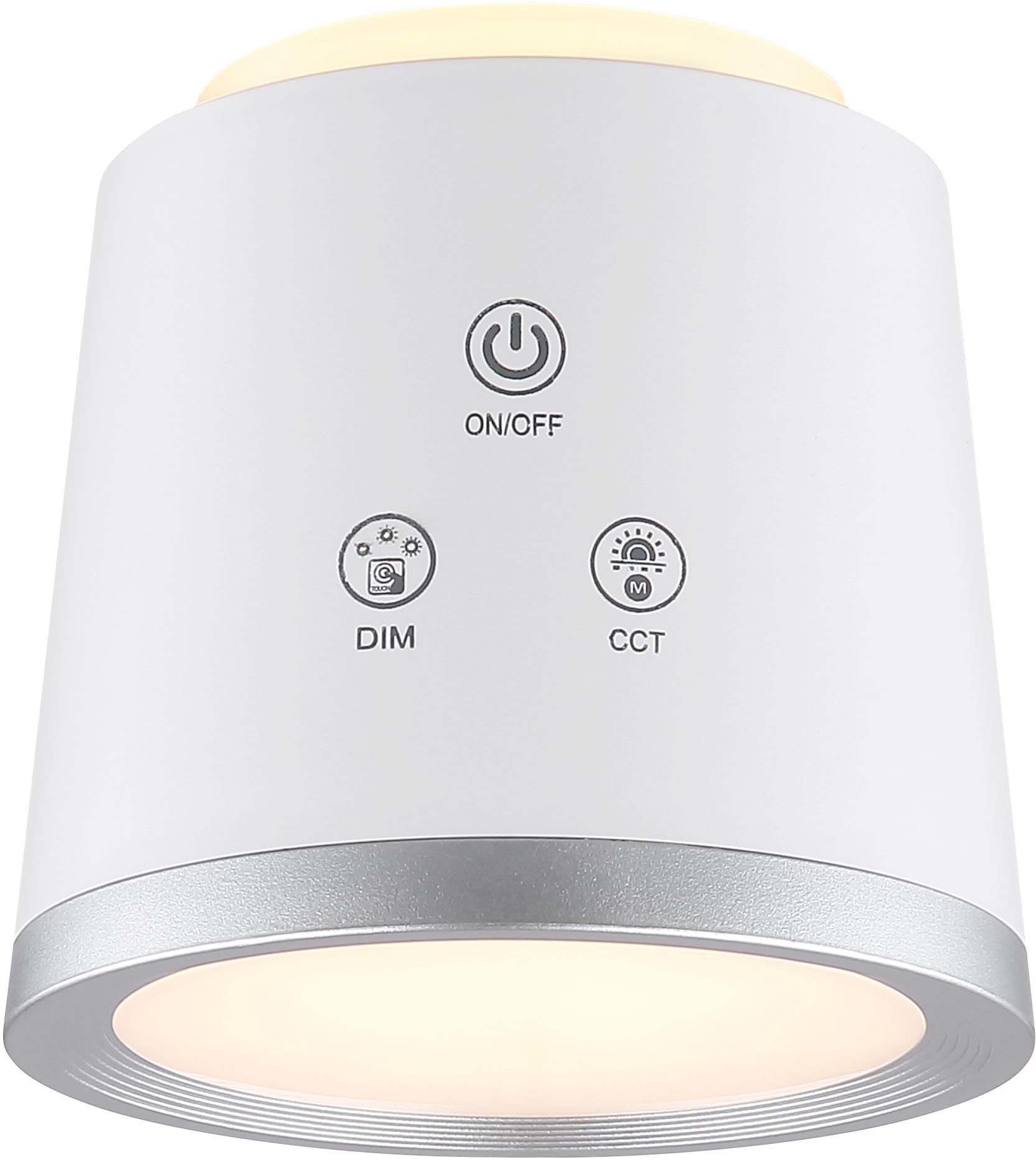 GLOBO LIGHTING LED Tischleuchte »MEEYA«, Leuchtmittel LED-Modul | LED fest integriert, Tischlampe/Arbeitszimmer/Bürotischleuchte/weiß/Touch Ein/Aus