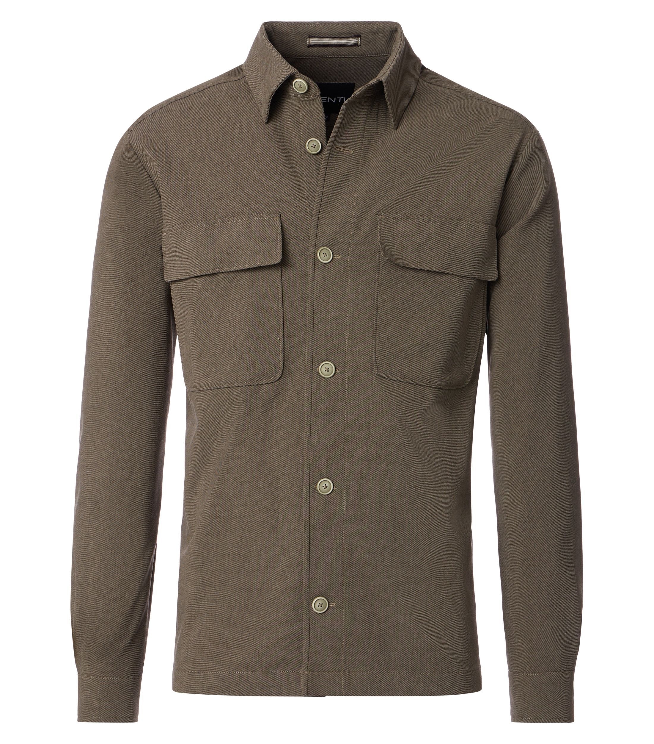 VENTI Langarmhemd »VENTI Hemdjacke City uni«
