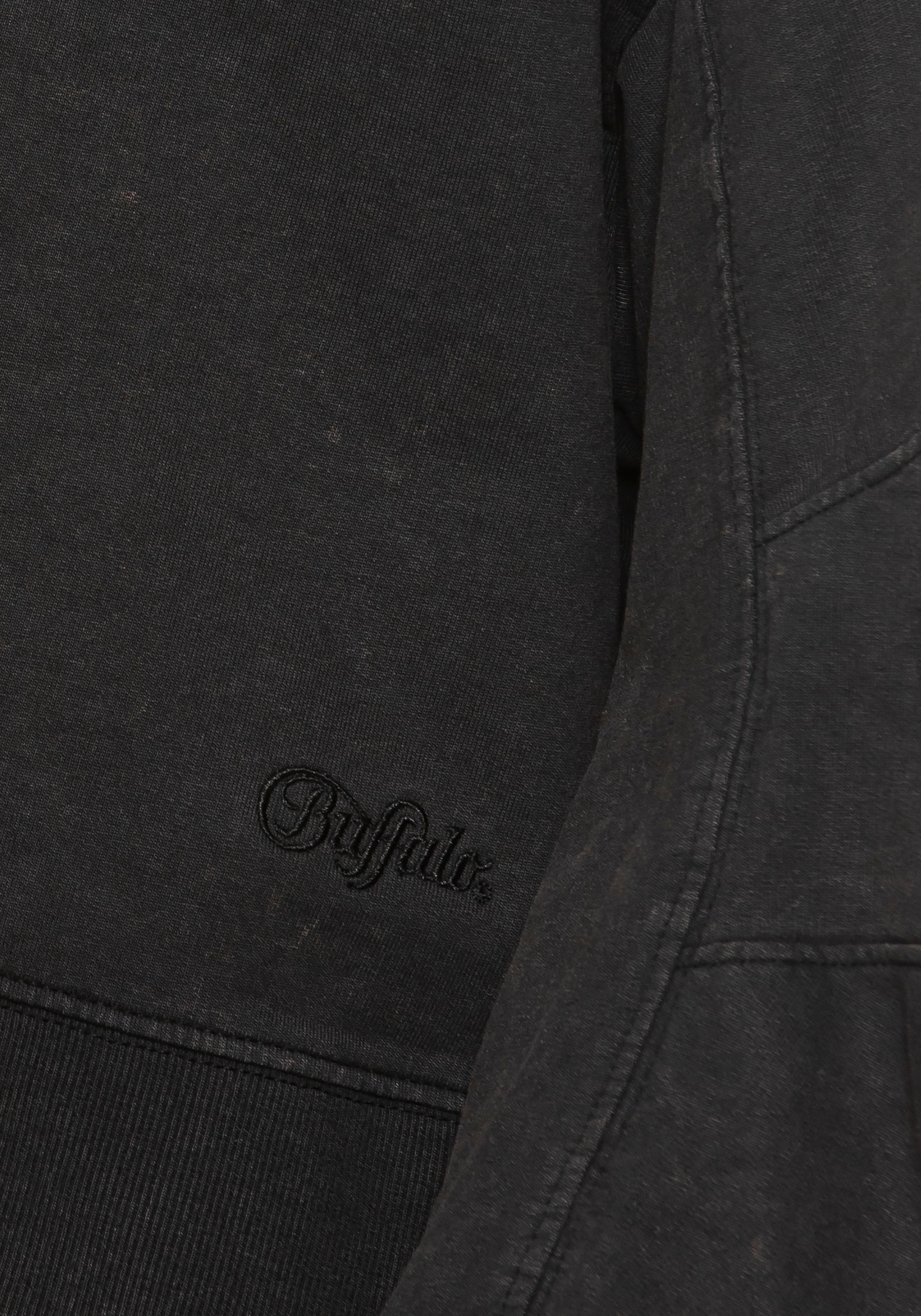 Buffalo Hoodie, (1 tlg.), Kapuzenpullover im Used-Look, Loungewear