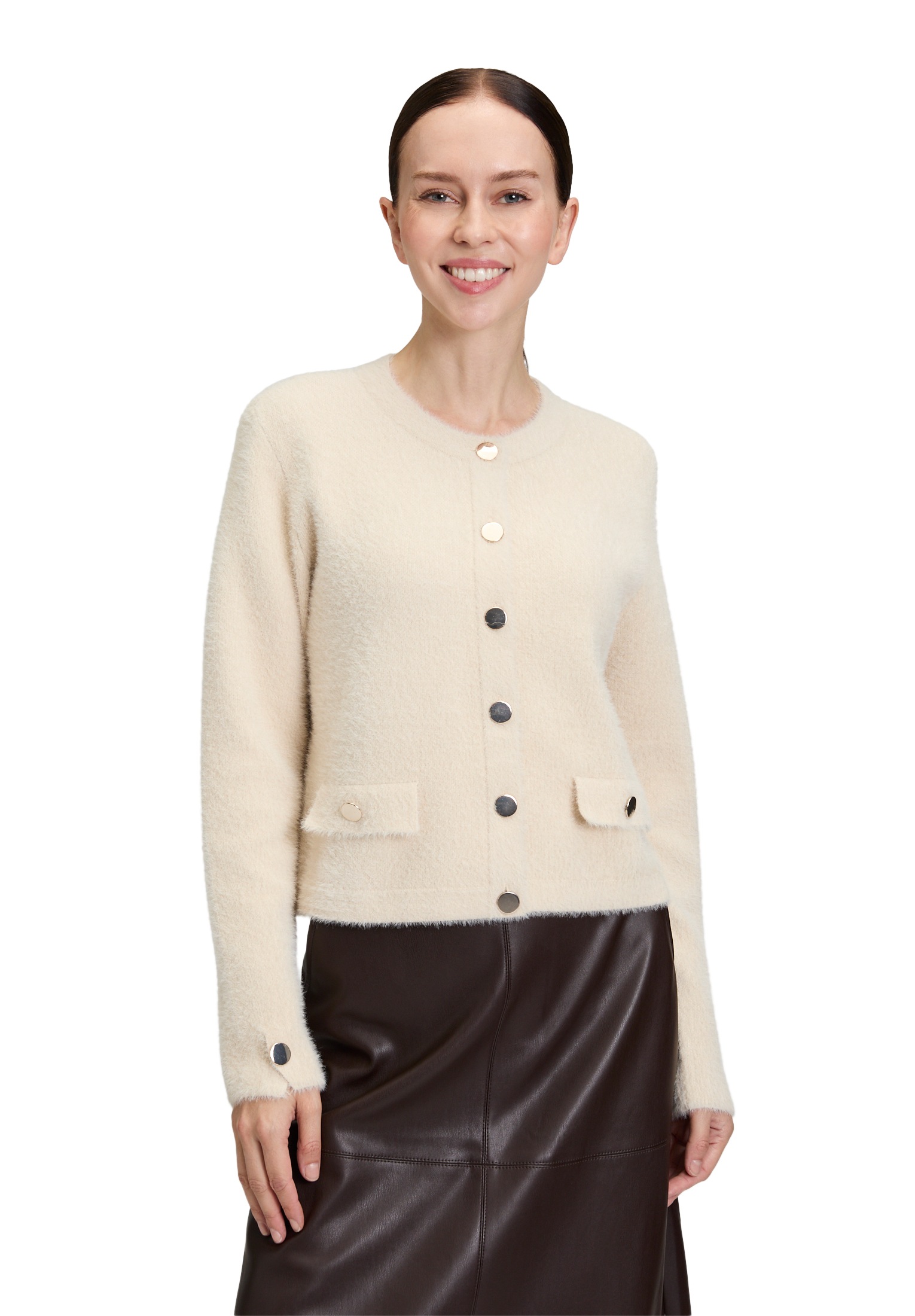 Betty Barclay Strickjacke "Damen Casual-Strickjacke mit Knopfleiste" 1 Stk. günstig online kaufen