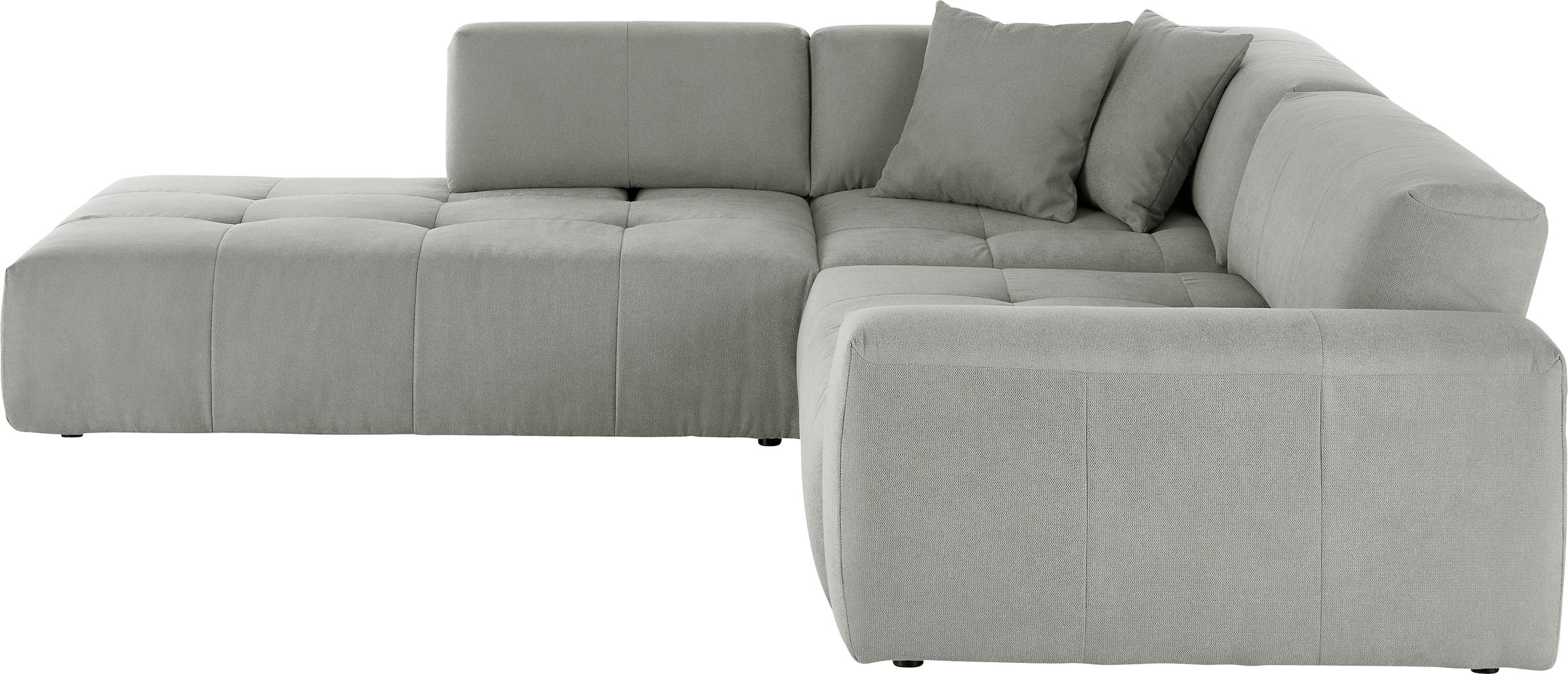 3C Candy Ecksofa »Yoshy Komfortsofa, bequem und modern, hochwertige Verarbeitungsdetails«, Zwei verschiedene Sitztiefen durch verstellbare Rückenlehne, L-Form