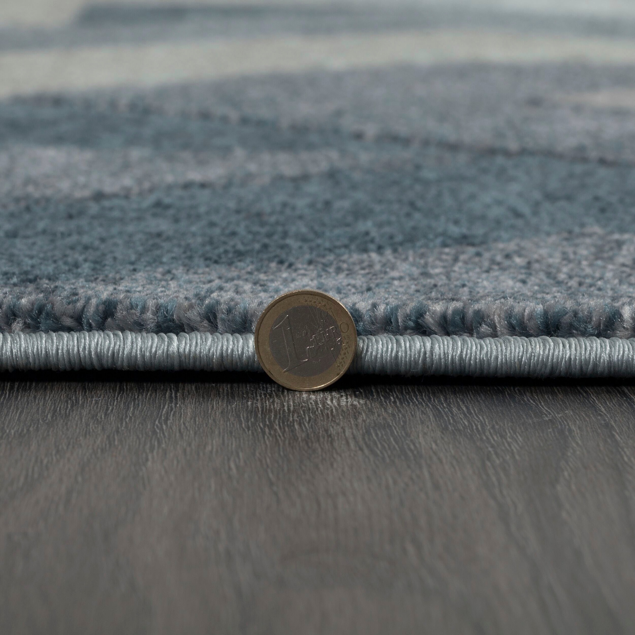 Teppich FLAIR RUGS "AURORA", blau, B:120cm H:11mm L:170cm, Kunstfaser, Teppiche, Teppich, Handgeschnitzt 3