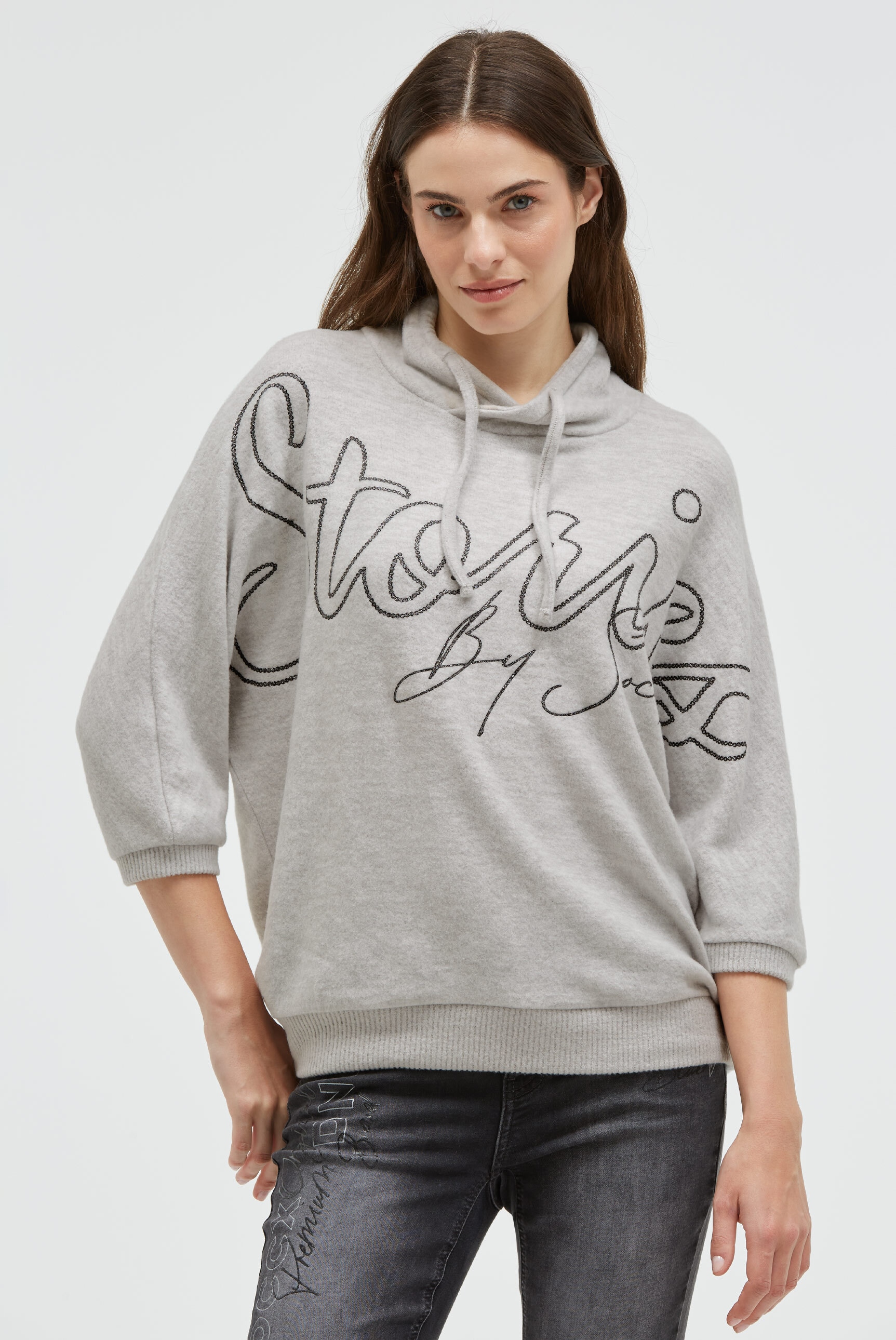 SOCCX Rundhalspullover aus Flauschstrick günstig online kaufen