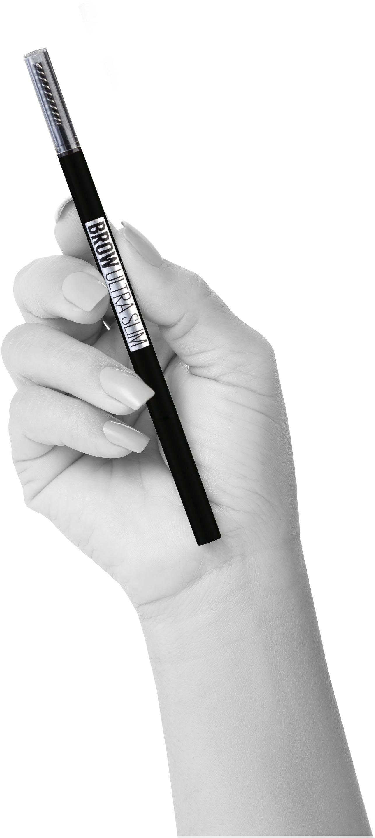 MAYBELLINE NEW YORK Augenbrauen-Stift »Brow Ultra Slim Liner«, mit Farbpigment-Gel