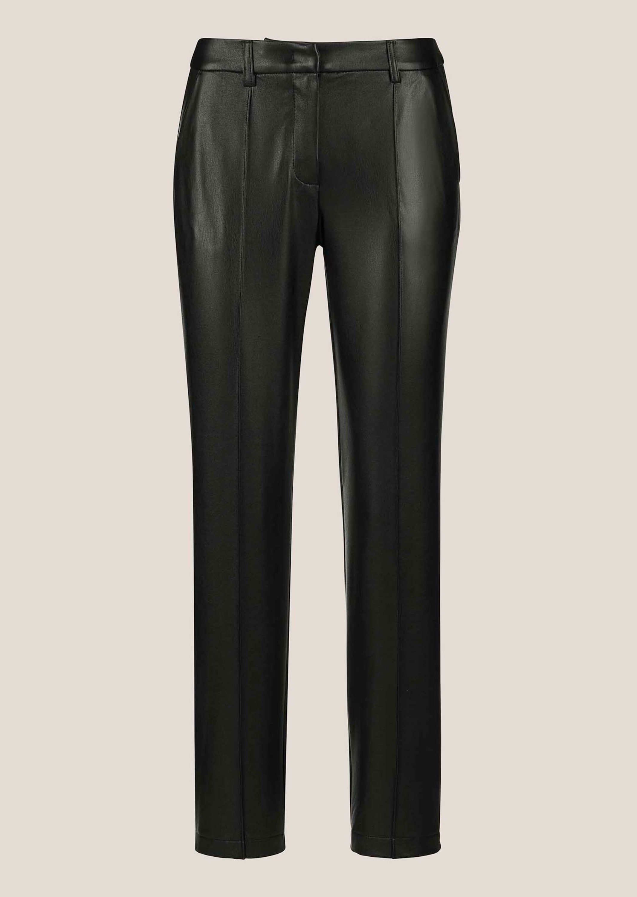 MADELEINE "Kunstlederhose Kunstlederhose mit Biesen" Lederimitat-Hose mit Biese