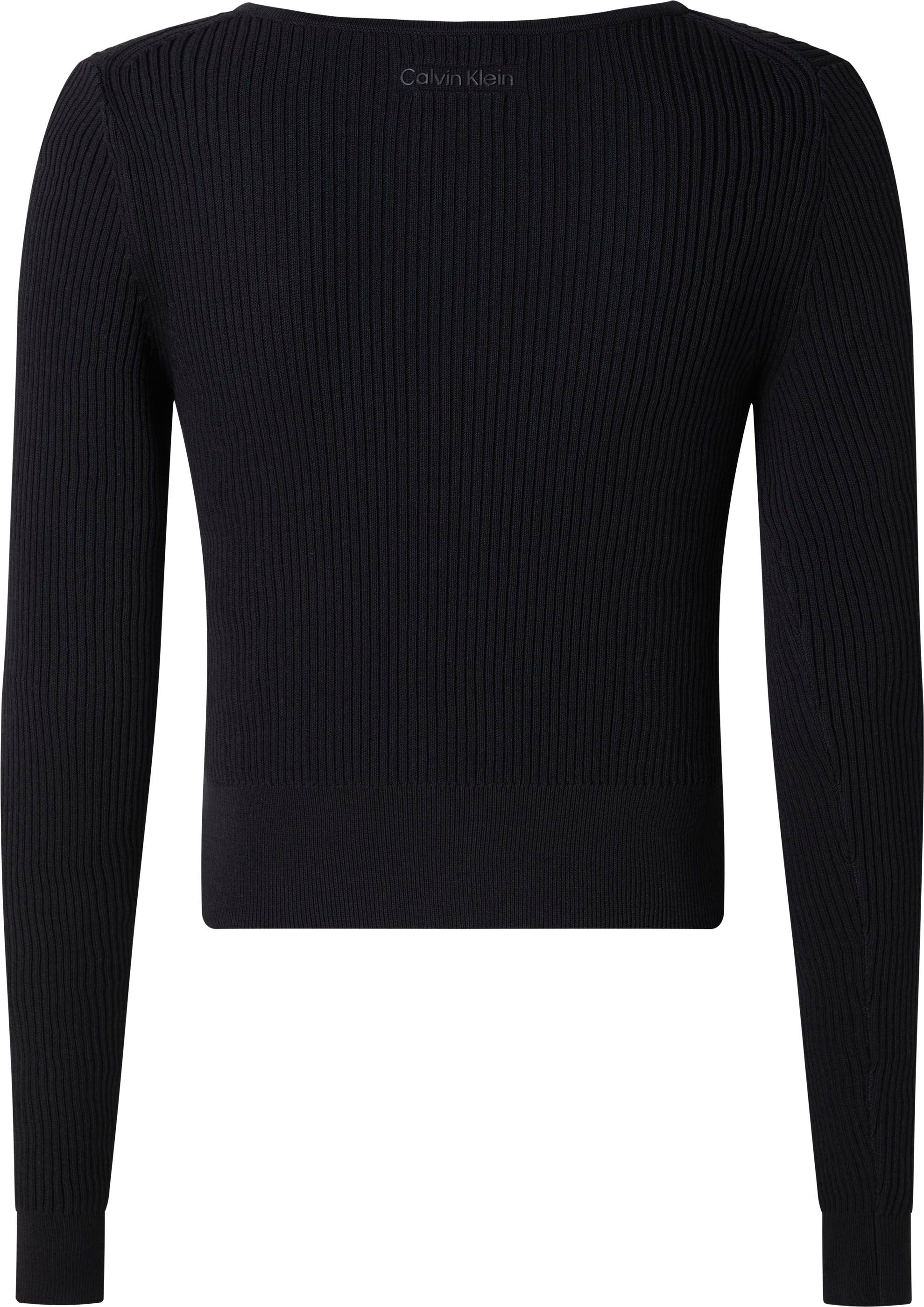 Calvin Klein Strickpullover, mit Hakenverschluss