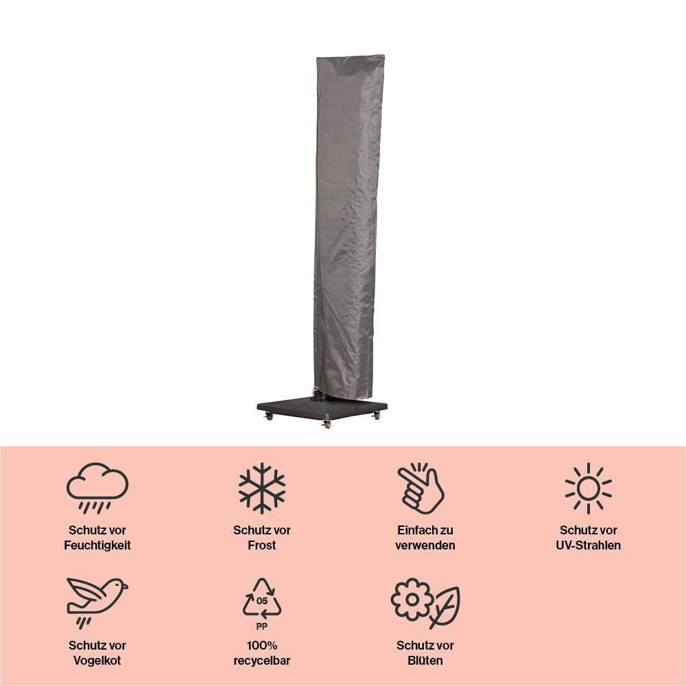 winza outdoor covers Sonnenschirm-Schutzhülle, geeignet für Schirme bis ø 450-500 cm, Maße 275x70 cm