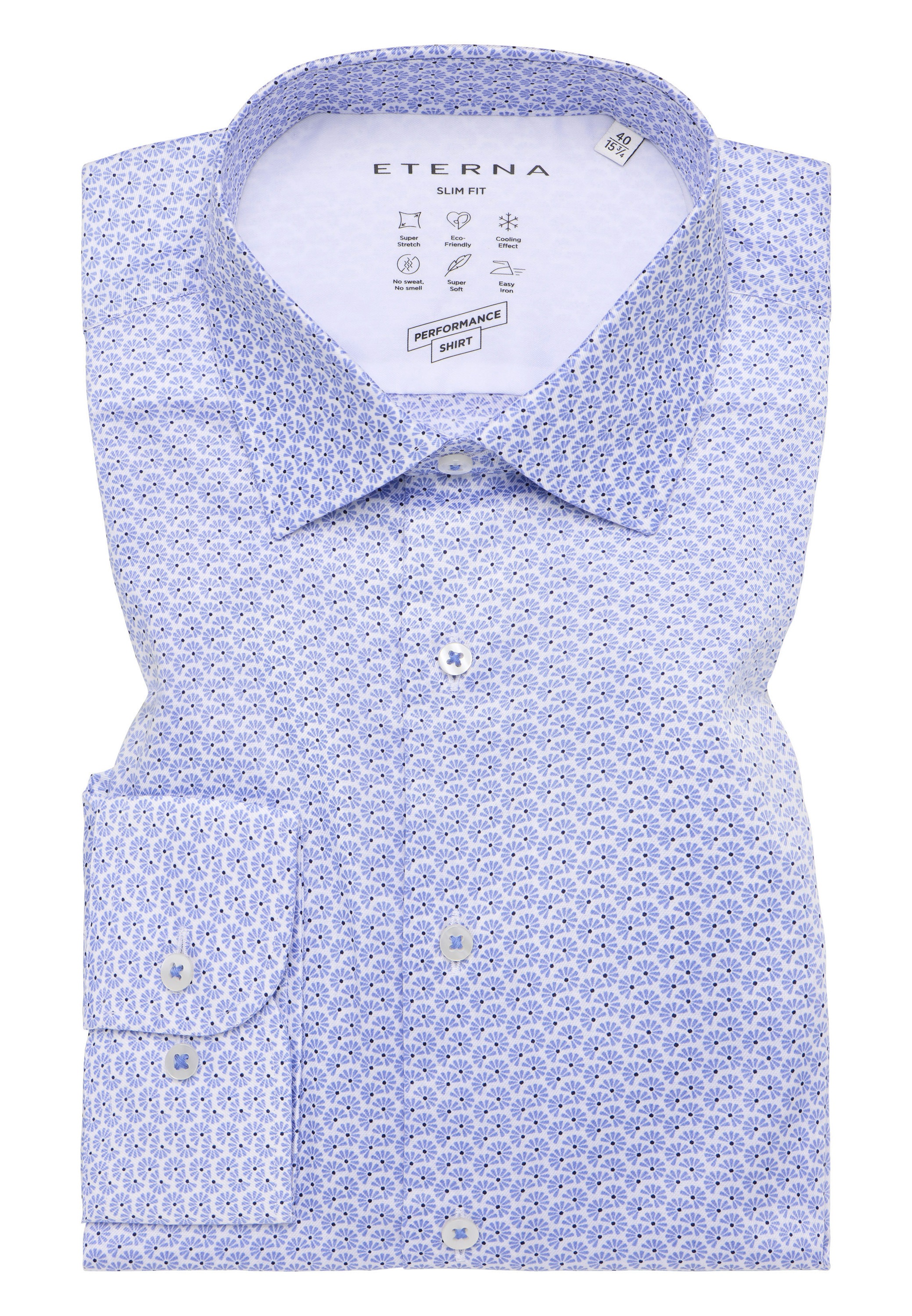 Eterna Langarmhemd »SLIM FIT«