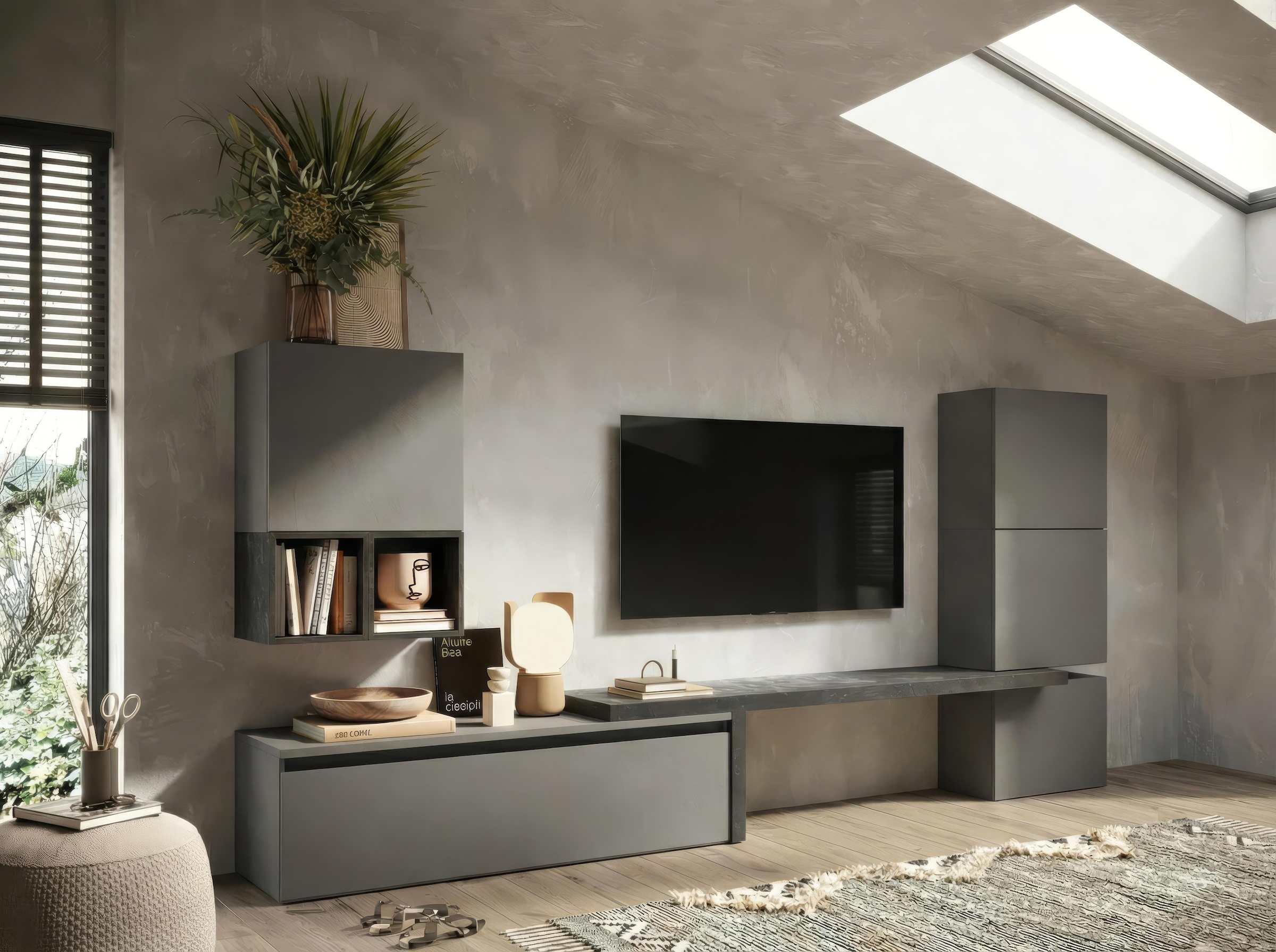 Home affaire Wohnwand »Infinity, 7tlg. Breite 290 cm, Höhe variabel, Schrankwand, Anbauwand« 7 Stk. tlg.