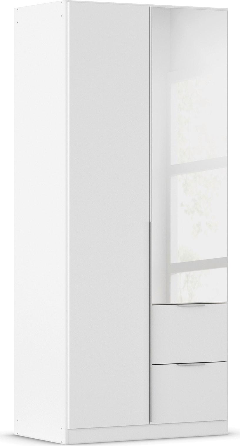 OTTO home Drehtürenschrank "Kleiderschrank Schrank Garderobe AGORDO mit Dekor- oder Hochglanzfront" in zwei Griff-Farben, Breiten 91-360 cm, mit Außenschubkästen, in 7 Breiten und 2 Höhen MADE IN GERMANY