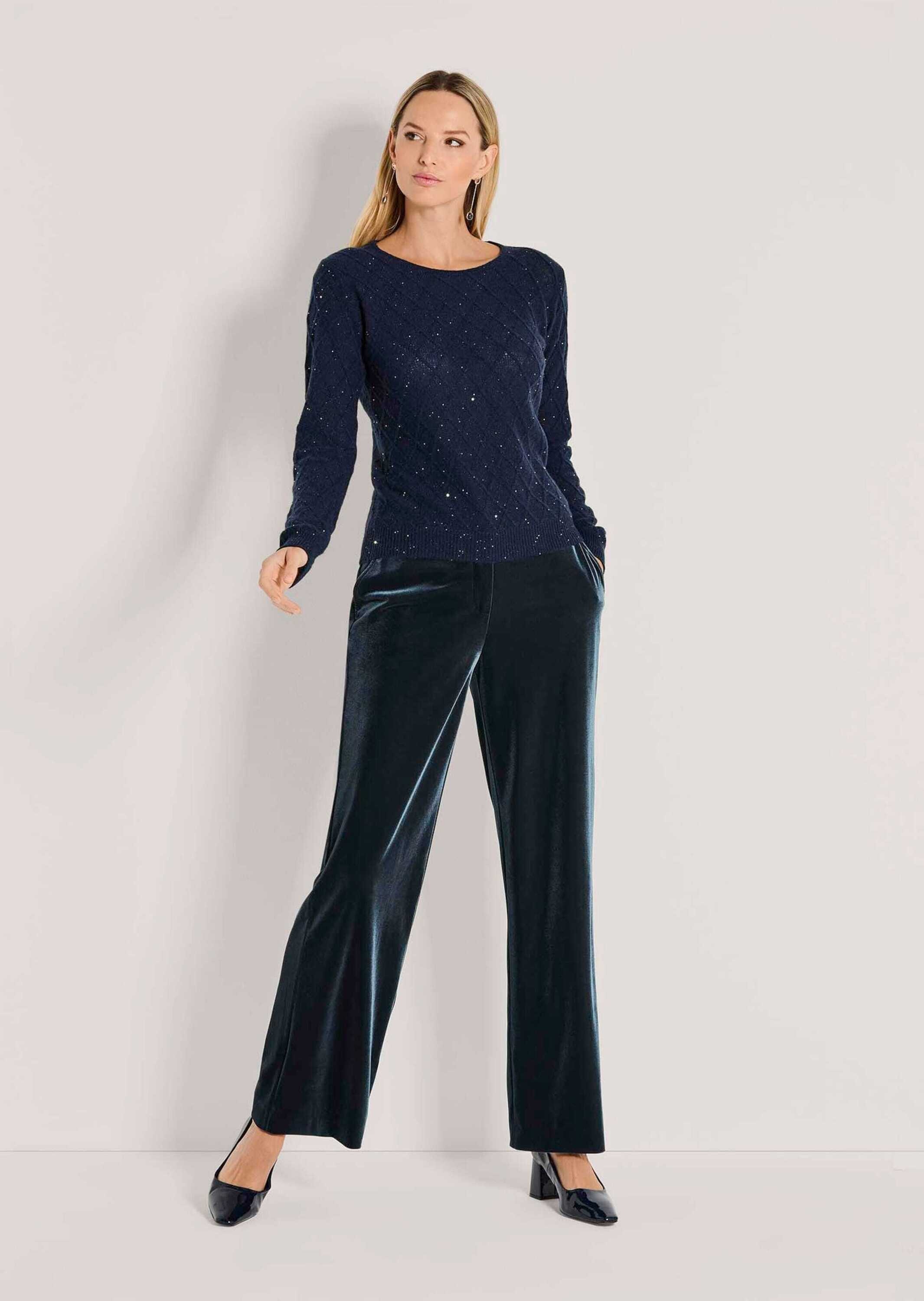 MADELEINE Longpullover "Strickpullover Schicker Kaschmirpullover mit Glanze günstig online kaufen