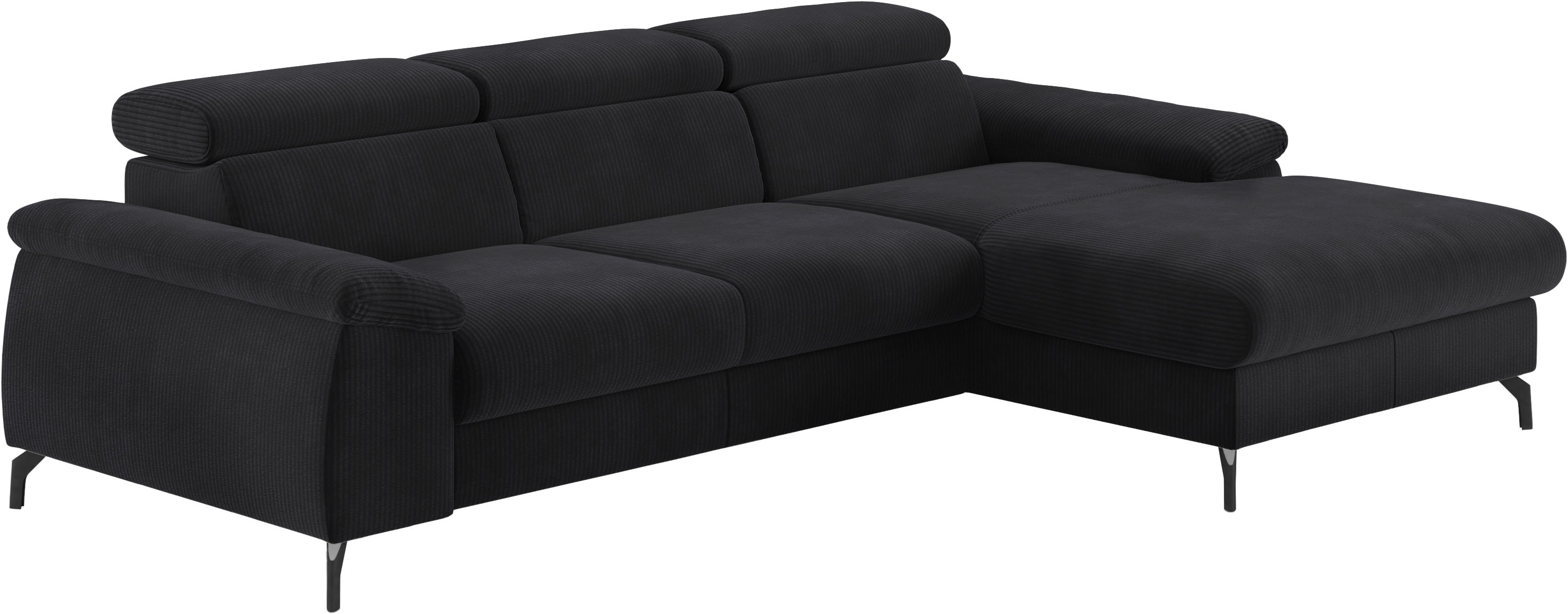 COTTA Ecksofa "Kitty L-Form, B: 242 cm" mit Kopfteilverstellung, optional Schlaffunktion & Bettkasten