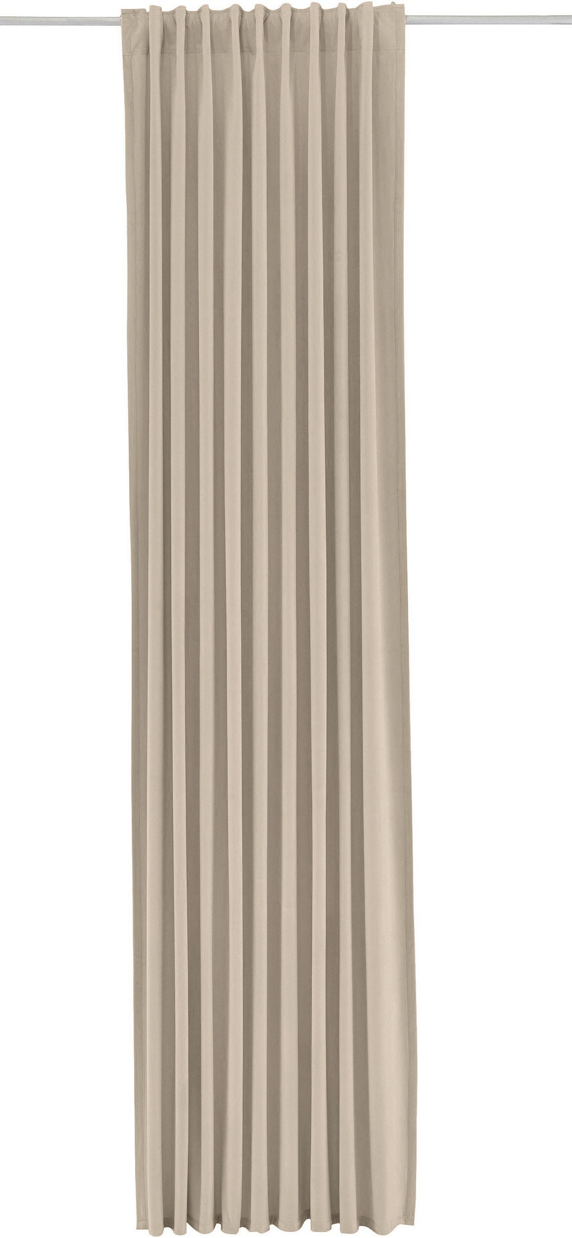 (1 verschiedene Größen Vorhang BAUR »Velvet-Leonique«, Raffhalter, St.), inkl. Samt, | blickdicht, monochrom, Leonique