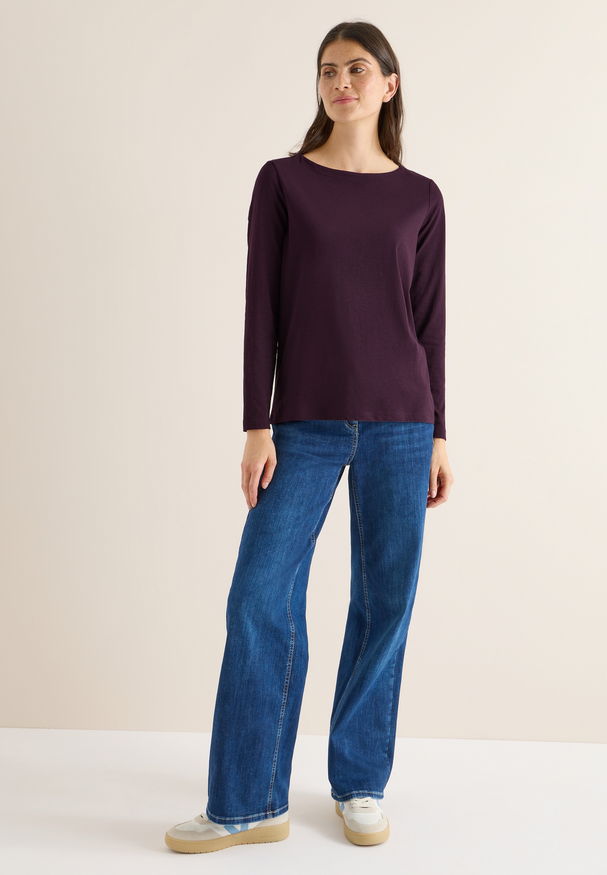 Thumbnail - Cecil Langarmshirt, aus reiner Baumwolle