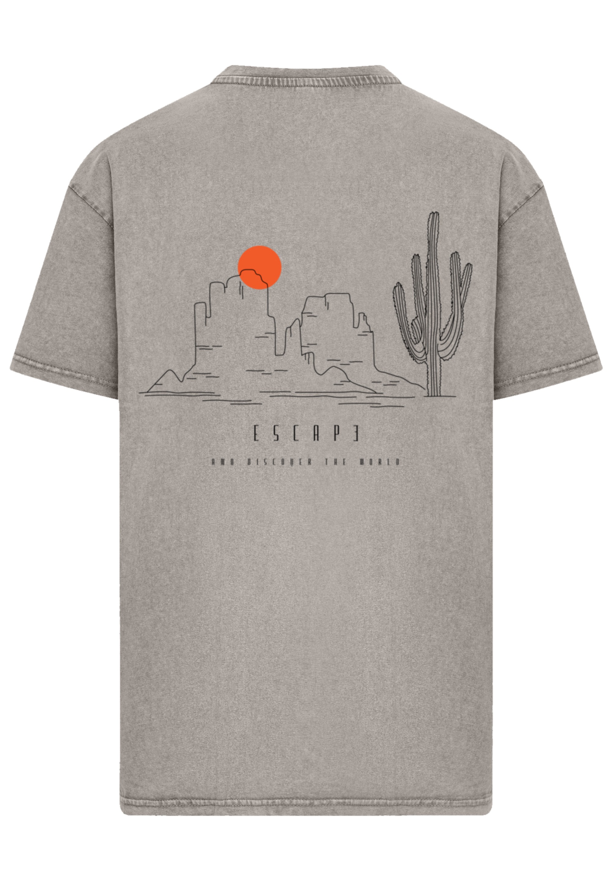F4NT4STIC T-Shirt »Oversize Escape Discover the World Savannah«, Discover the World