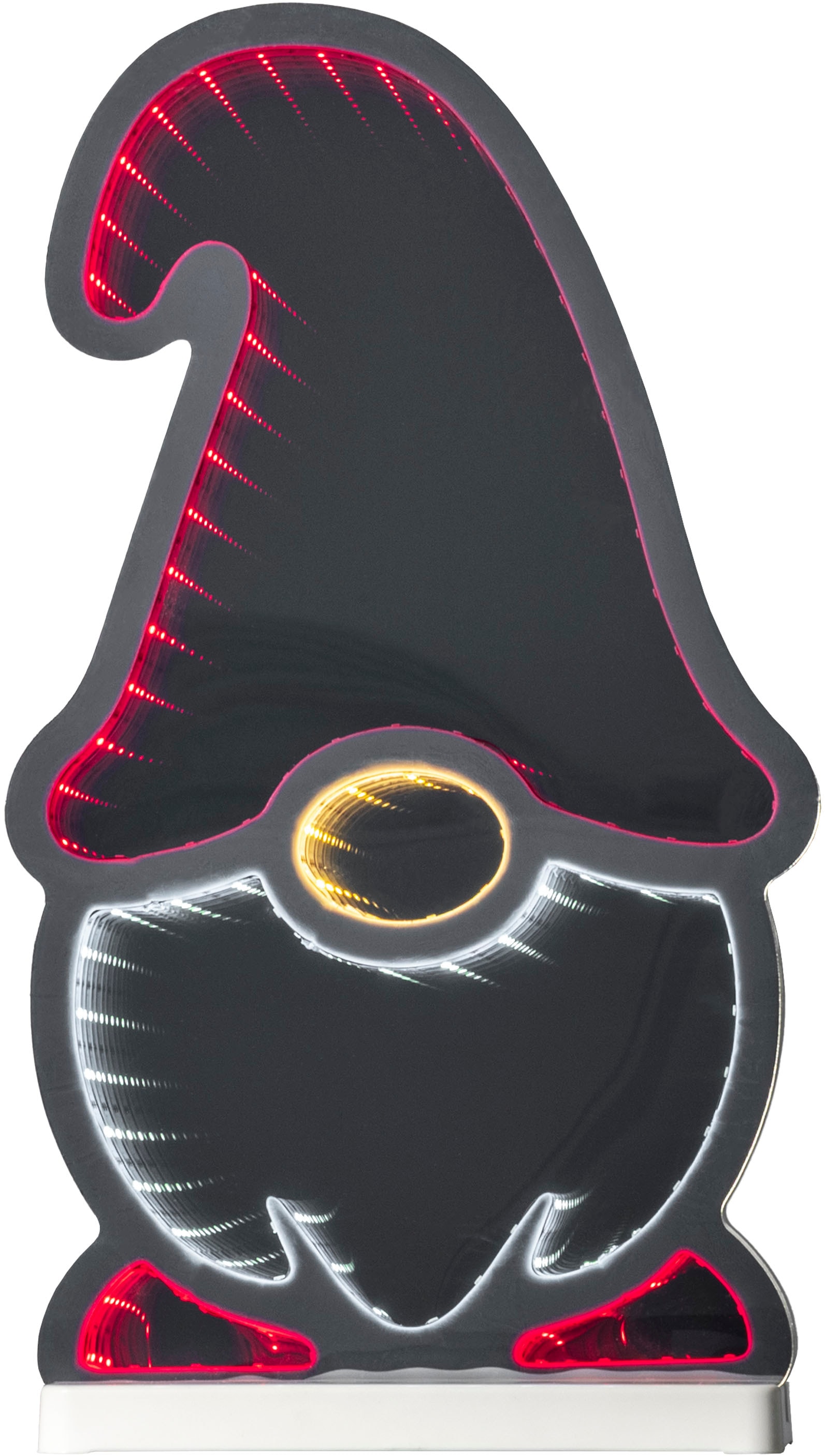 OTTO home LED Dekofigur »LED-Wichtel Evvina« LED-Modul Warmweiß Infinity Effekt, Weihnachtsdeko für Innen, beidseitig beleuchte