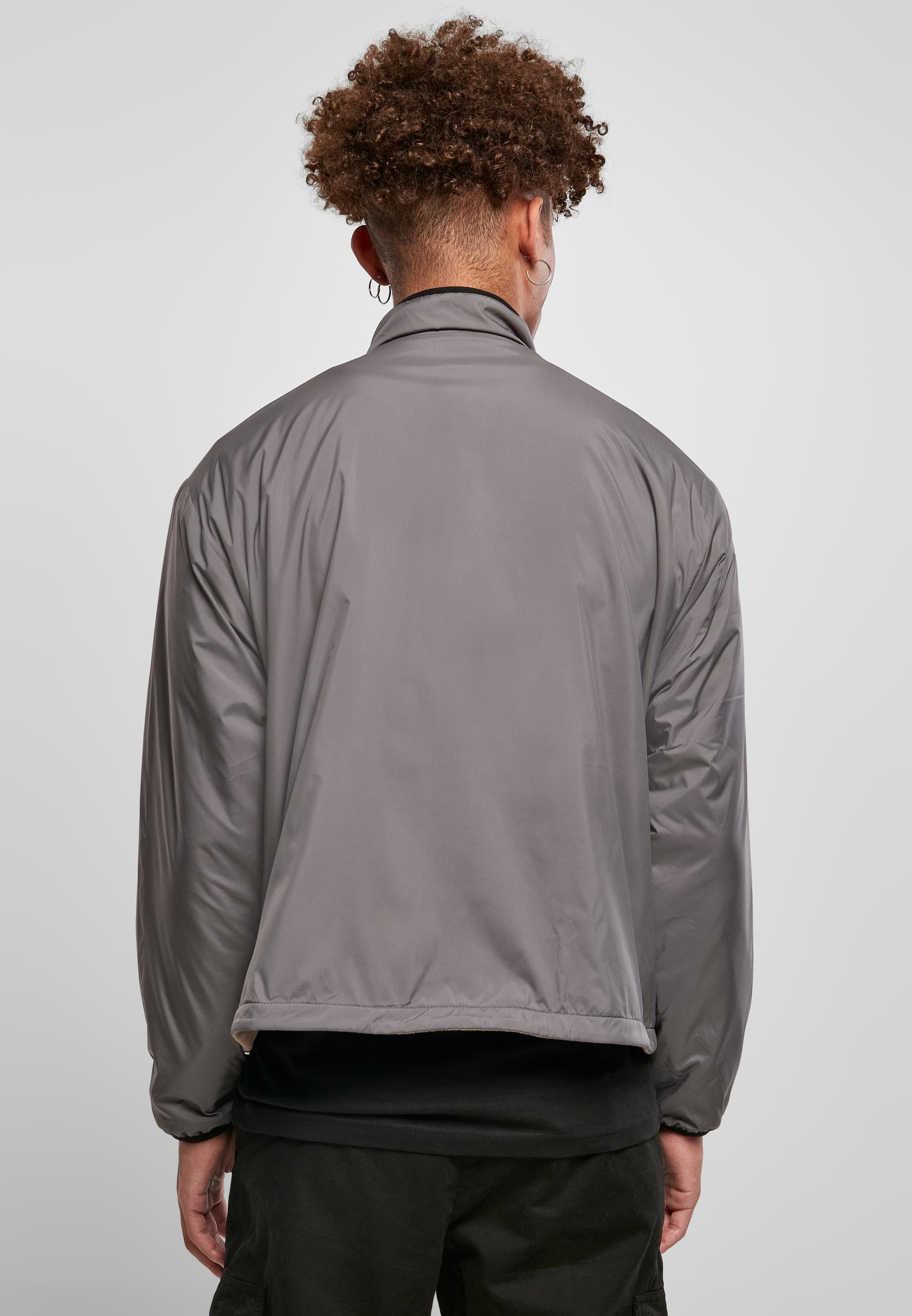 URBAN CLASSICS Allwetterjacke »Urban Classics Herren Reversible Polar Fleece Jacket« 1 Stk. tlg. ohne Kapuze