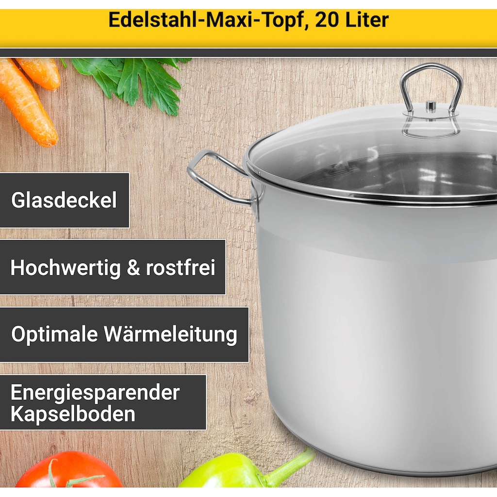 Krüger Kochtopf, Edelstahl, (1 tlg.), Induktion