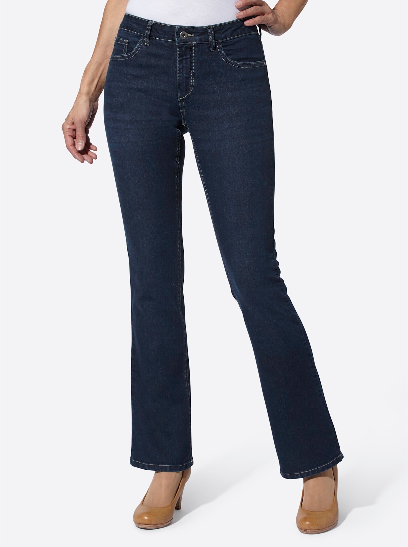 Classic Basics Bootcut-Jeans, (1 tlg.)