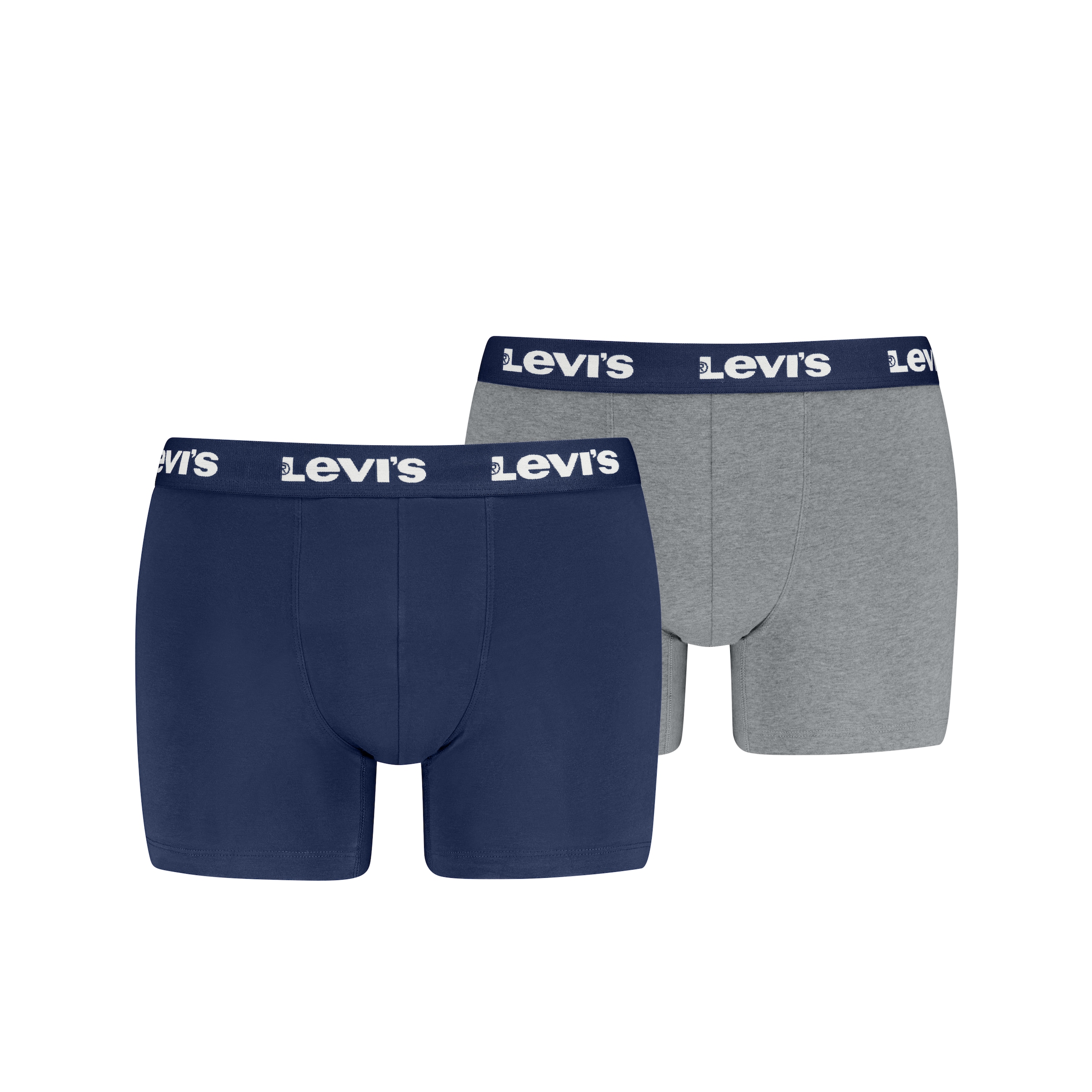 Levis Boxershorts "LEVIS MEN REPEAT LOGO BOXER BRIEF 2P" ohne Eingriff, Logobund, elastisch