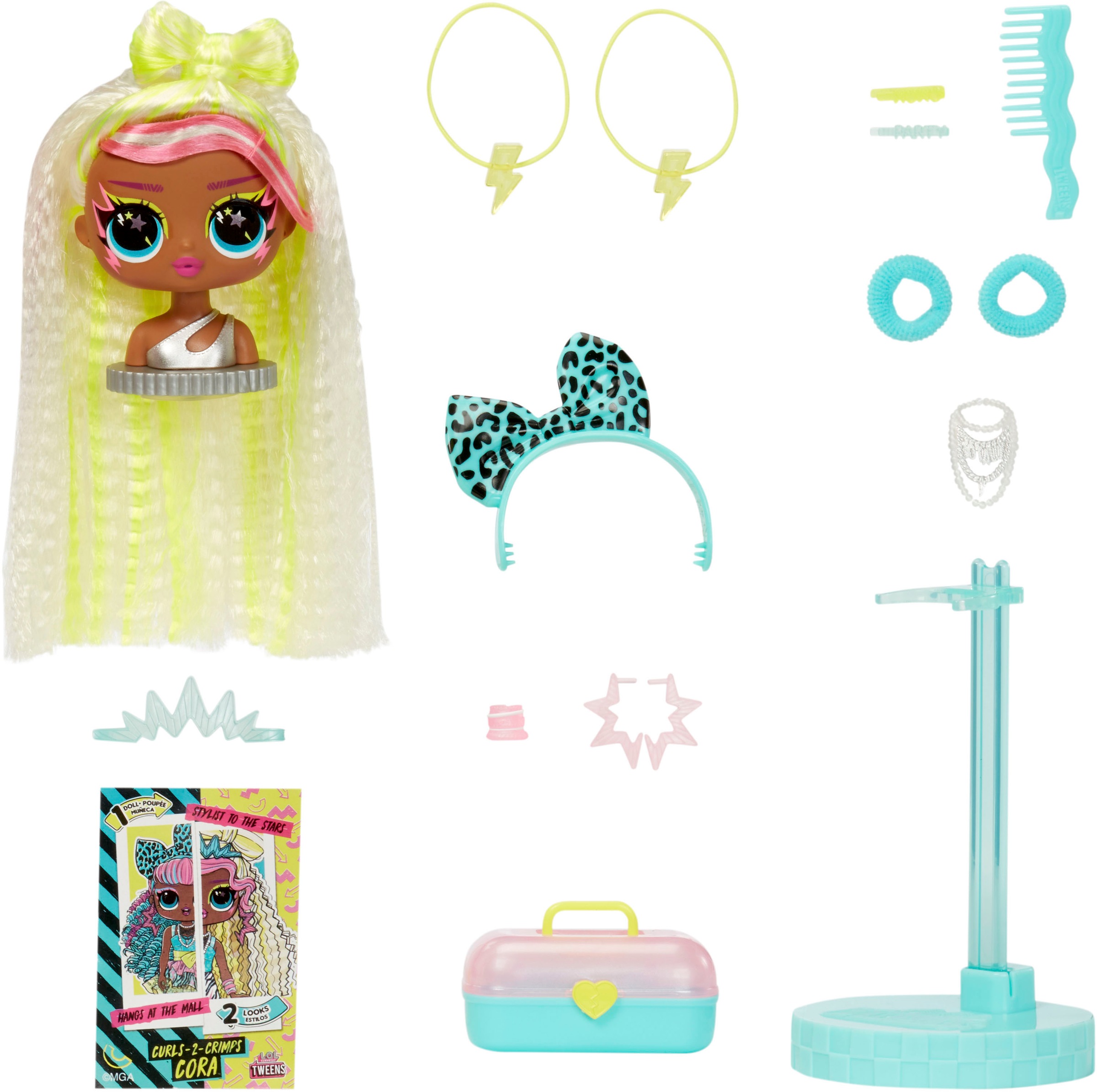 L.O.L. SURPRISE! Anziehpuppe »L.O.L. Surprise Tweens Surprise Swap - Curls-2- Crimps Cora«, mit zusätzlichem Kopf im anderem Look