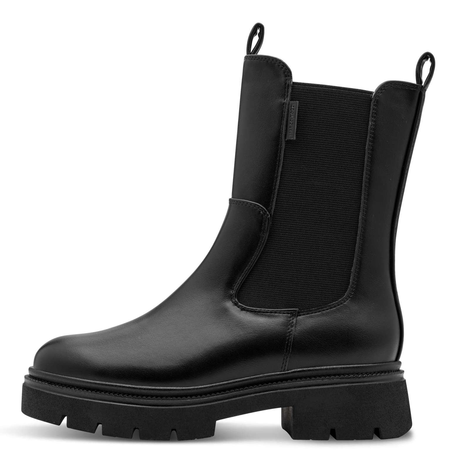 MARCO TOZZI Chelseaboots  Blockabsatz, Stiefelette, mit Stretcheinsatz an der Außenseite