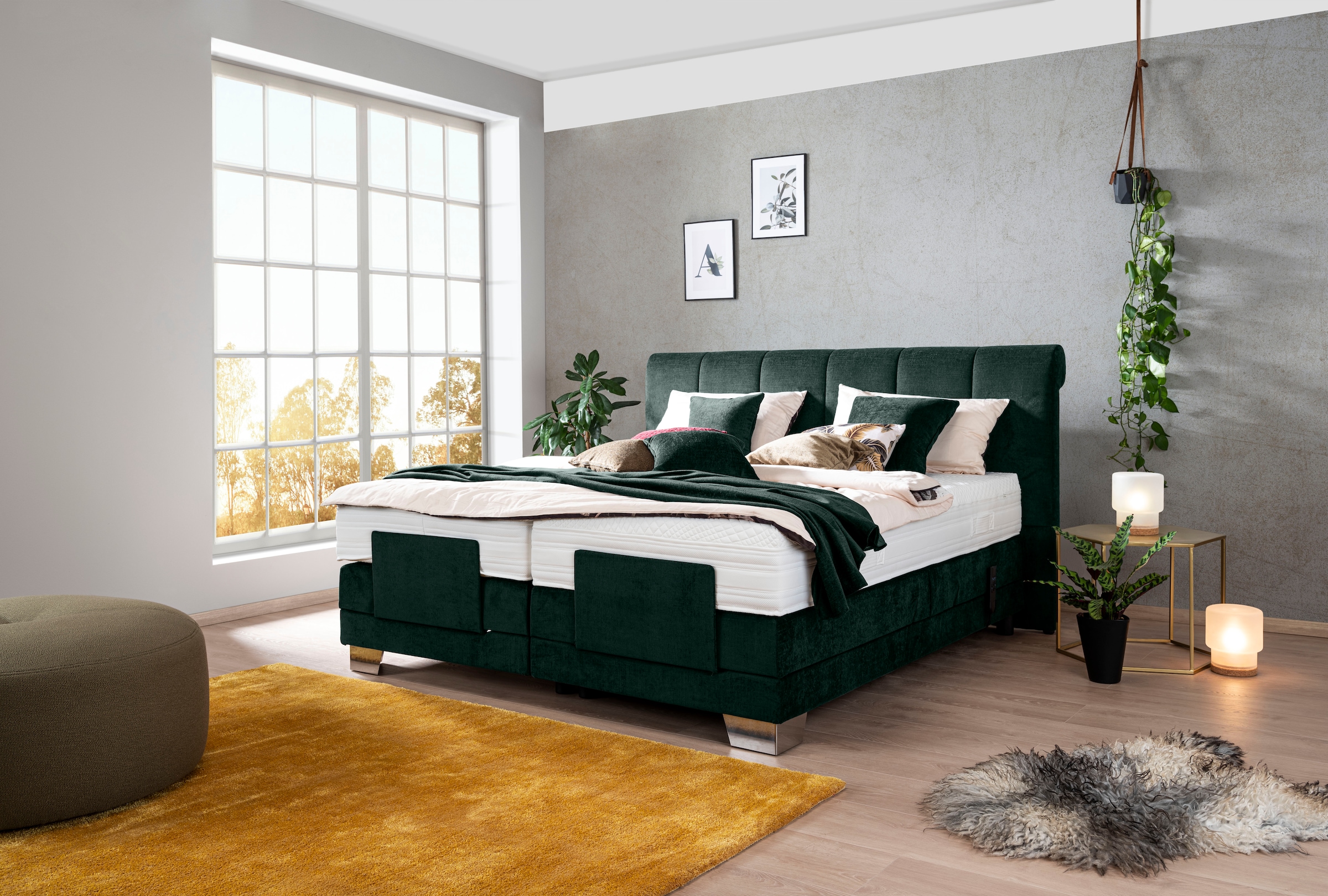 ADA trendline Boxspringbett »Imilia«, mit motorischer Verstellung, inklusive Matratze