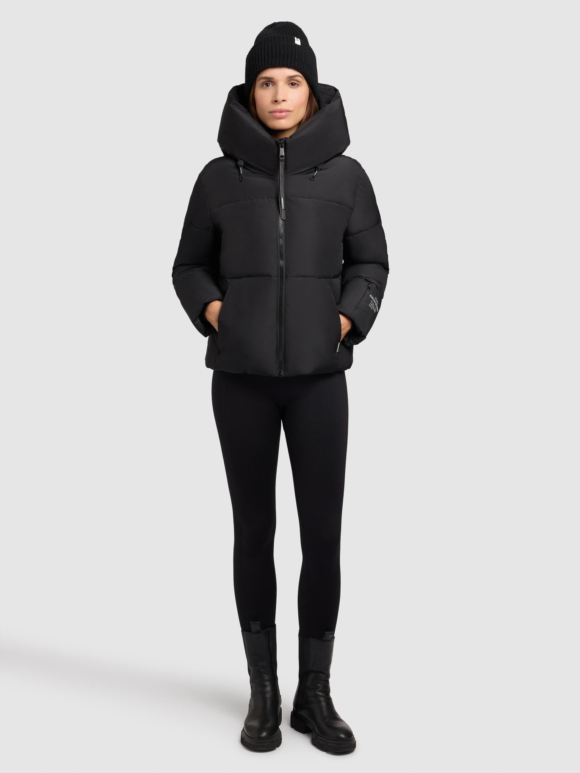 khujo Outdoorjacke »Audrey Matt«, mit Kapuze, Warme Winterjacke mit verstellbarer Kapuze
