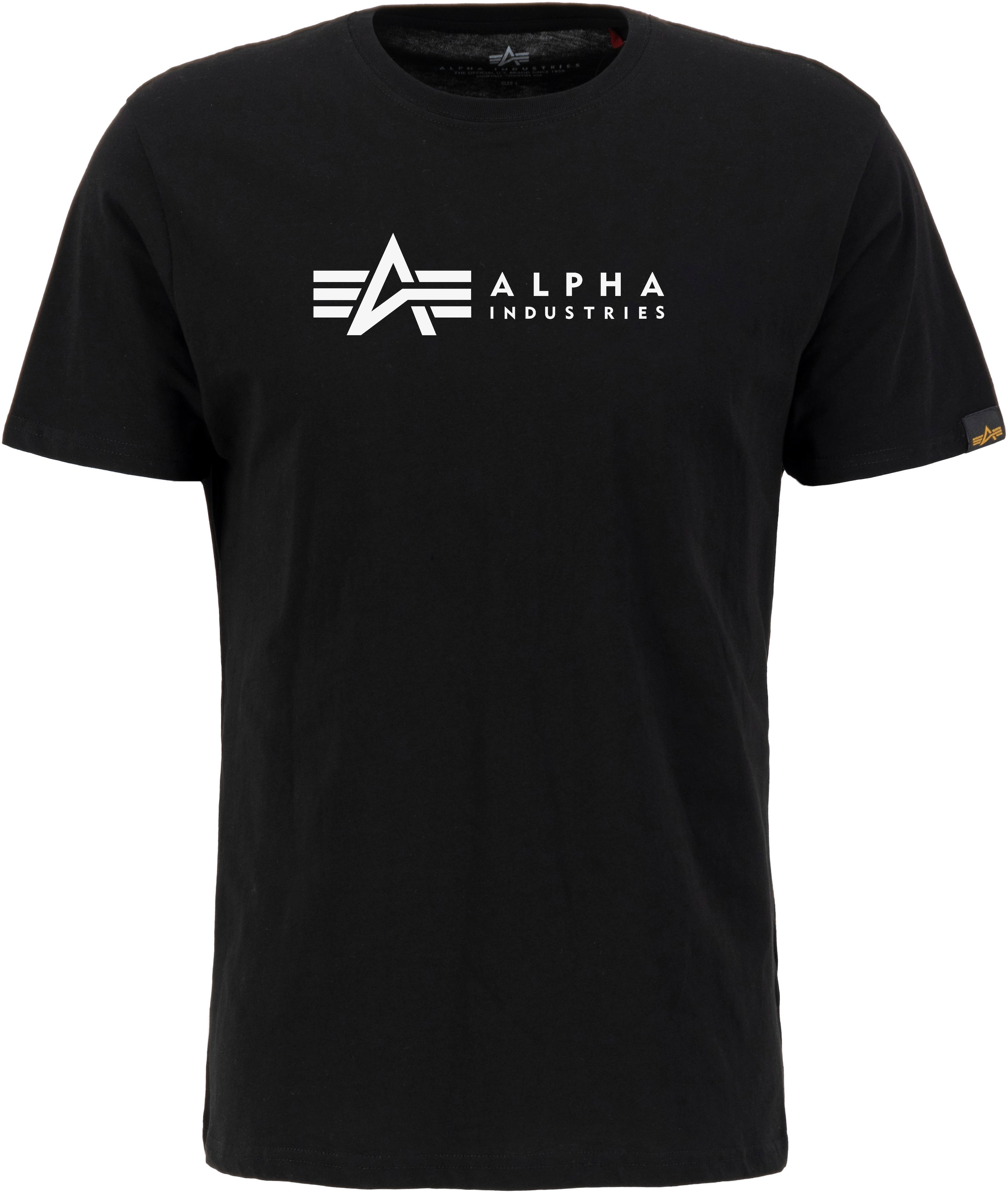 Alpha Industries Rundhalsshirt 2 ▷ 2 2er-Pack) BAUR | tlg., (Packung, kaufen T »Label Pack«