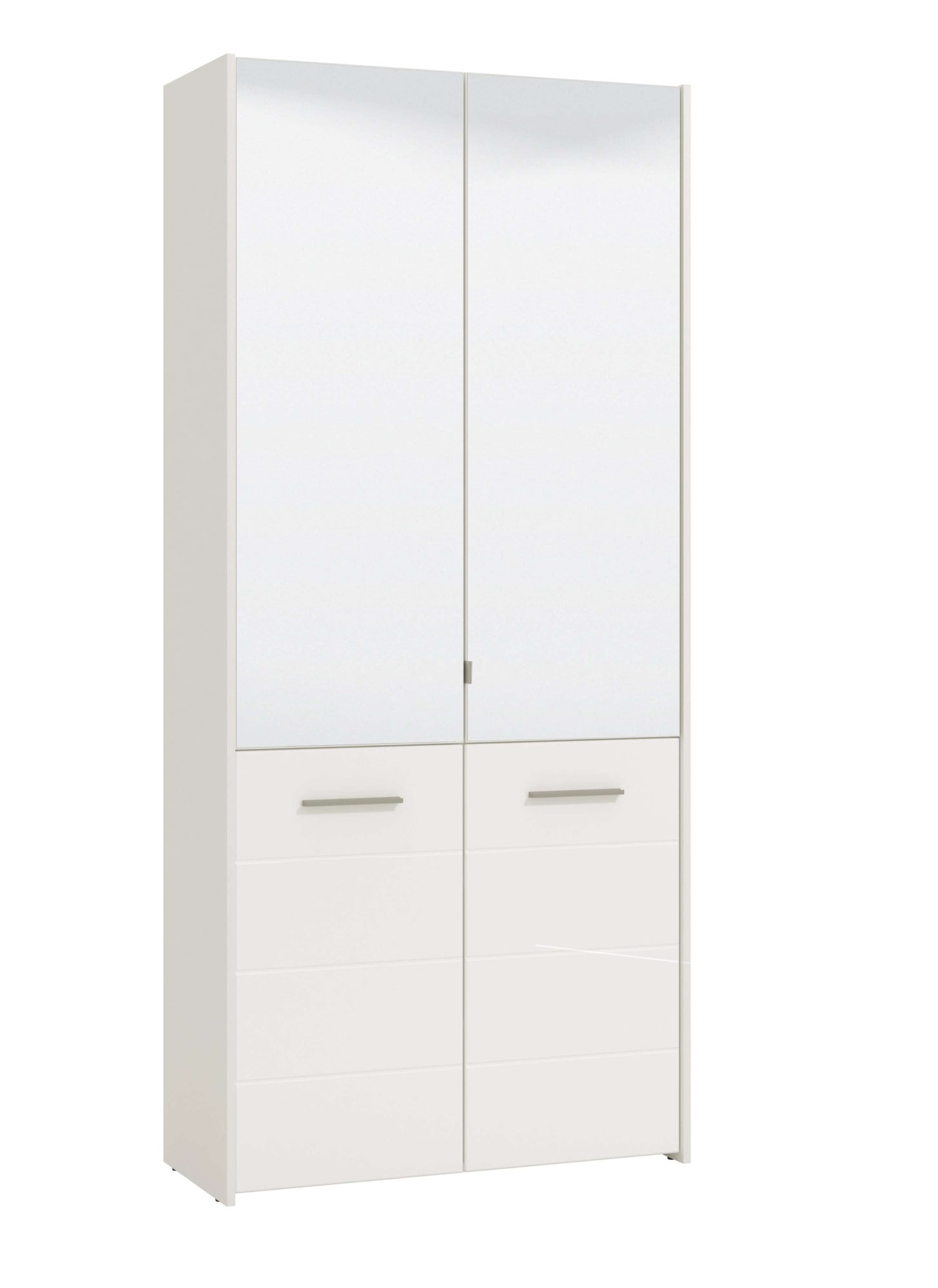Home affaire Schuhschrank "Menorca Schuhkommode, Lagerschrank, Schuhregal, Breite 90 cm" mit vier Türen, in modernen und eleganten Farben, mit zwei Spiegeln
