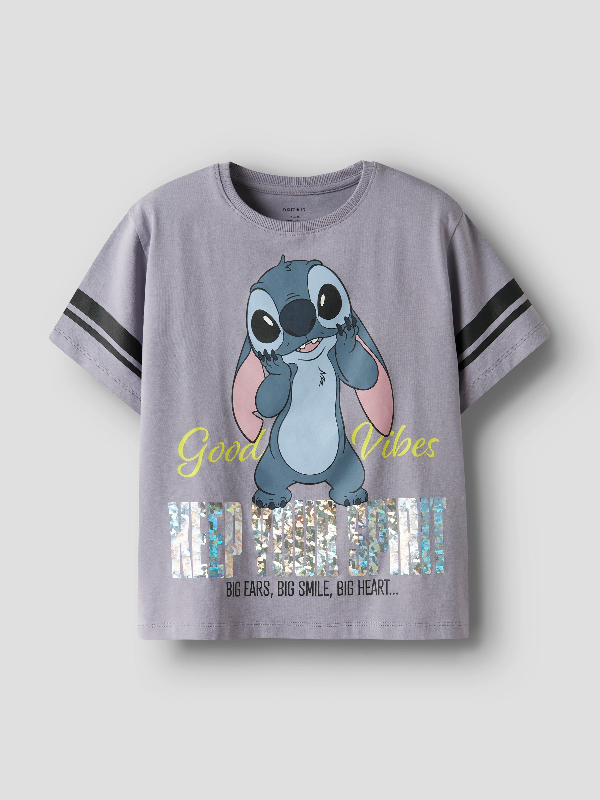 Name It T-Shirt »NKFDYMI STITCH SS NREG TOP BOX NOOS WDI« mit wunderschönem Glitzerdruck