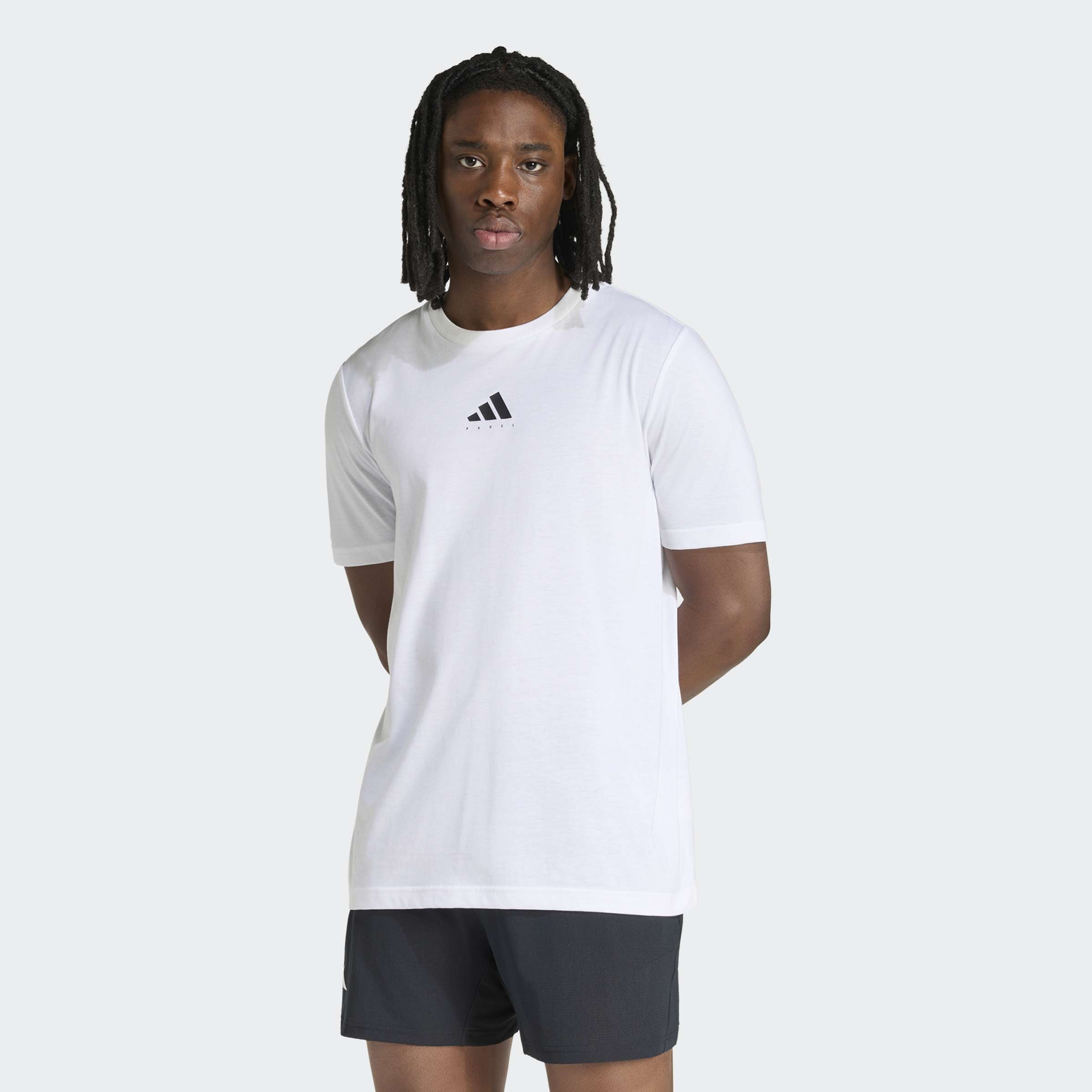 adidas Performance T-Shirt "PADEL CATEGORY GRAFIK" mit Rundhalsausschnitt, ohne Verschluss, aus Polyester