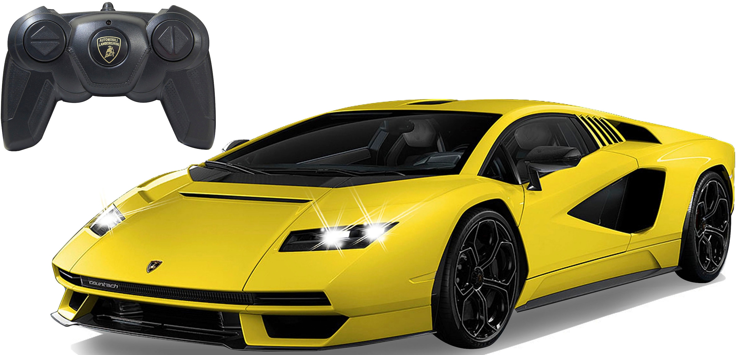RC-Auto »Deluxe Cars, Lamborghini Countach LPI 800-4 1:16, gelb - 2,4 GHz«, mit...