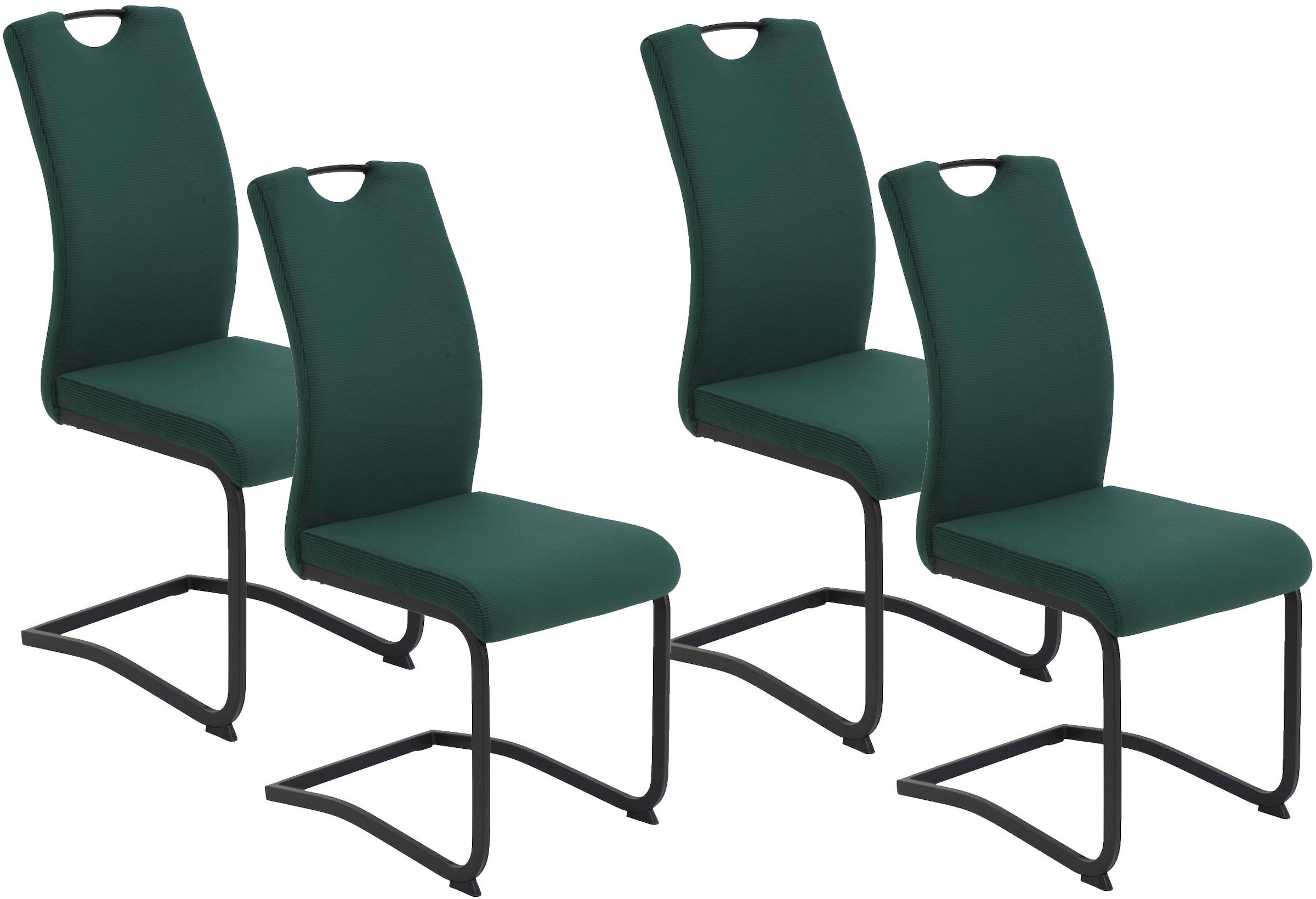 HELA Freischwinger "RIGA II", (Set), 4 St., Samt-Cord, Freischwinger,Vierka günstig online kaufen