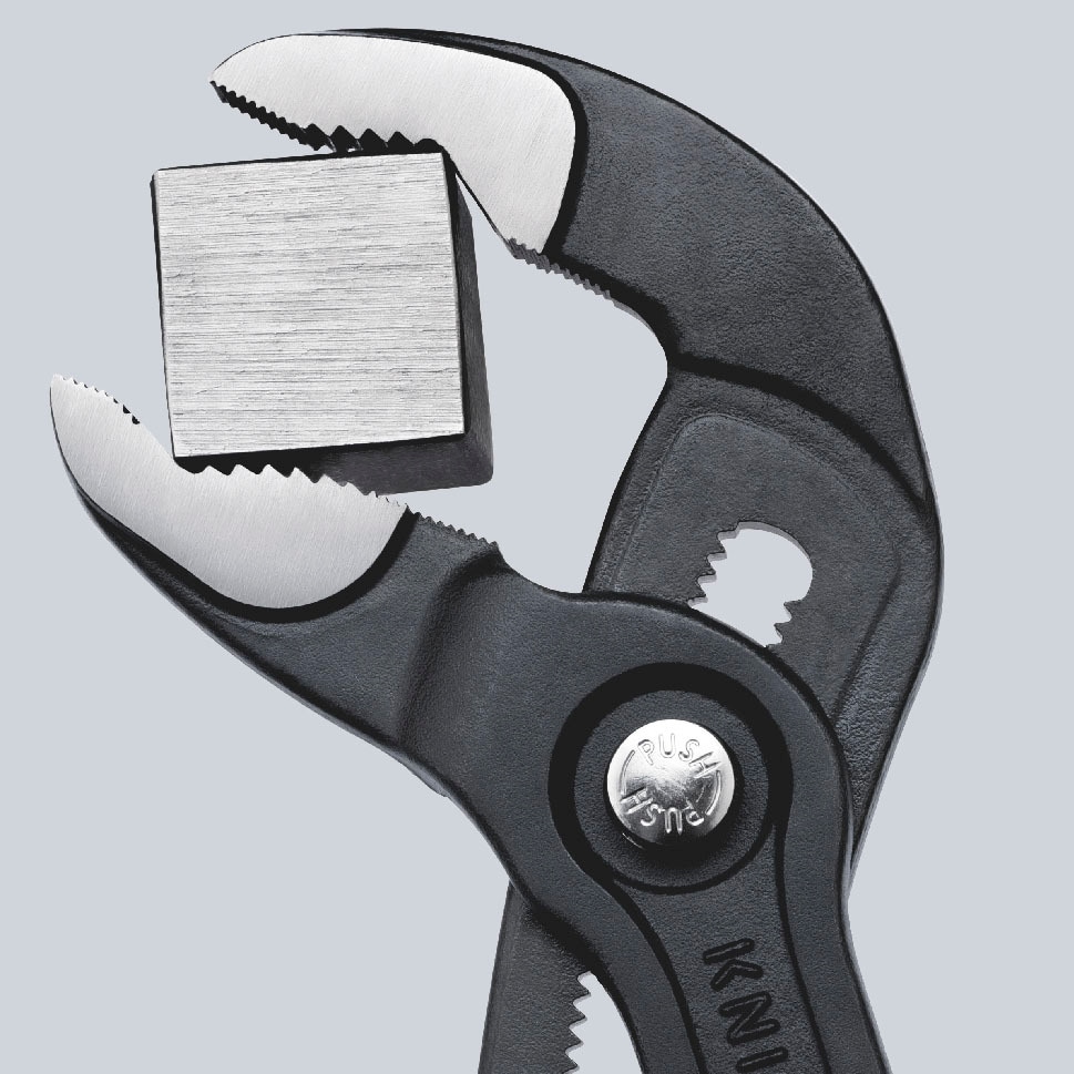 Knipex Wasserpumpenzange »87 atramentiert, Hightech«, Cobra® BAUR bestellen grau mm rutschhemmendem mit überzogen 180 | tlg.), (1 180 Kunststoff 01