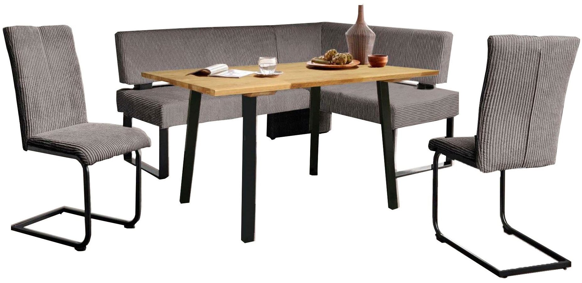 OTTO home Eckbankgruppe "Oliver" Set, 4-tlg, 4 Stk. tlg. Eckbank mit Wellen günstig online kaufen