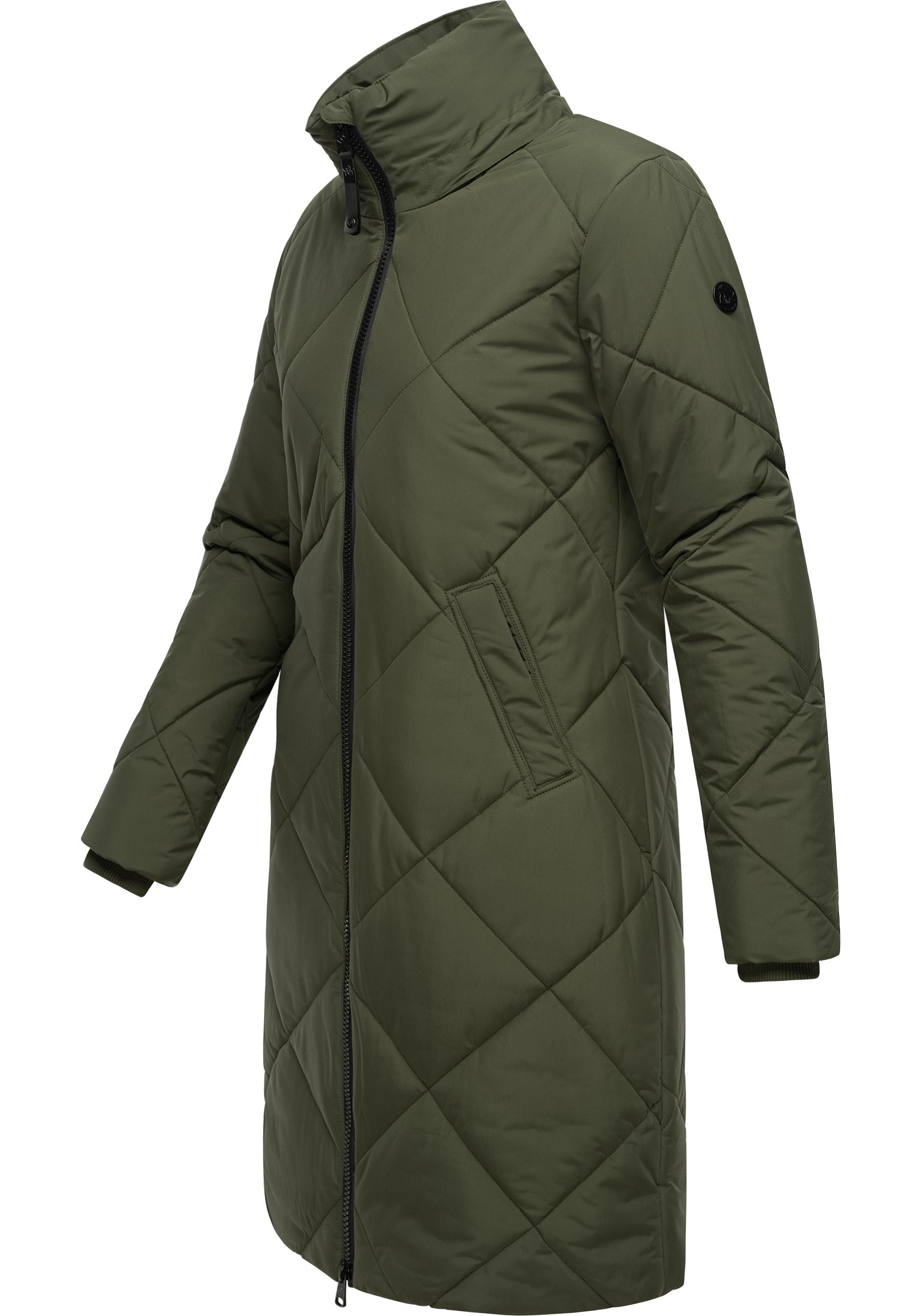 Ragwear Steppmantel »Rebela«, stylischer Winterparka mit abnehmbarer Kapuze