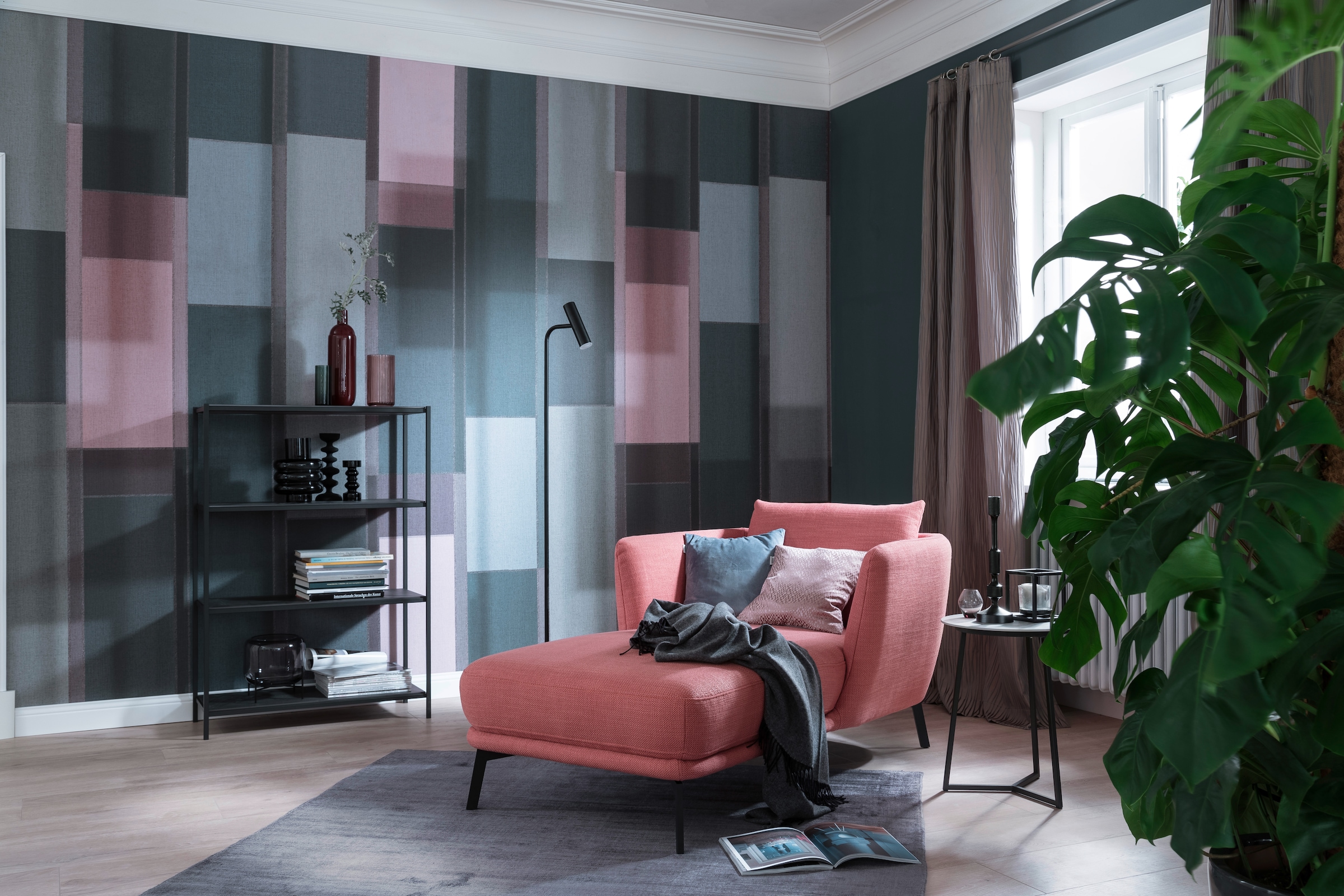 SCHÖNER WOHNEN-Kollektion Teppich »Alessa« rechteckig 5 mm Höhe Viskose, Wohnzimmer