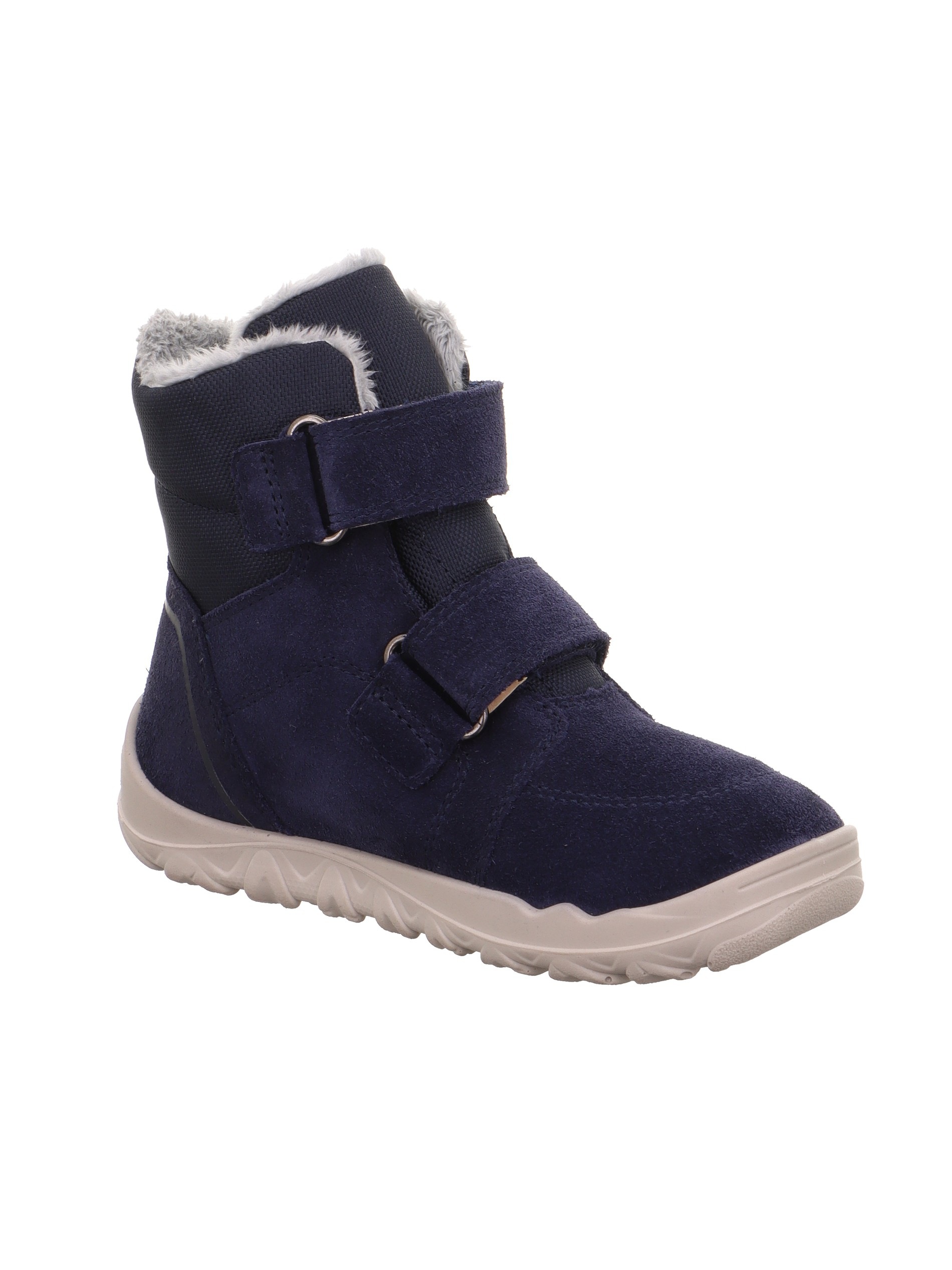 Superfit Barfußschuh »WALDERI, WMS: weit«  Klettboots mit Fellimitat am Schaftrand, Größenschablone zum Download