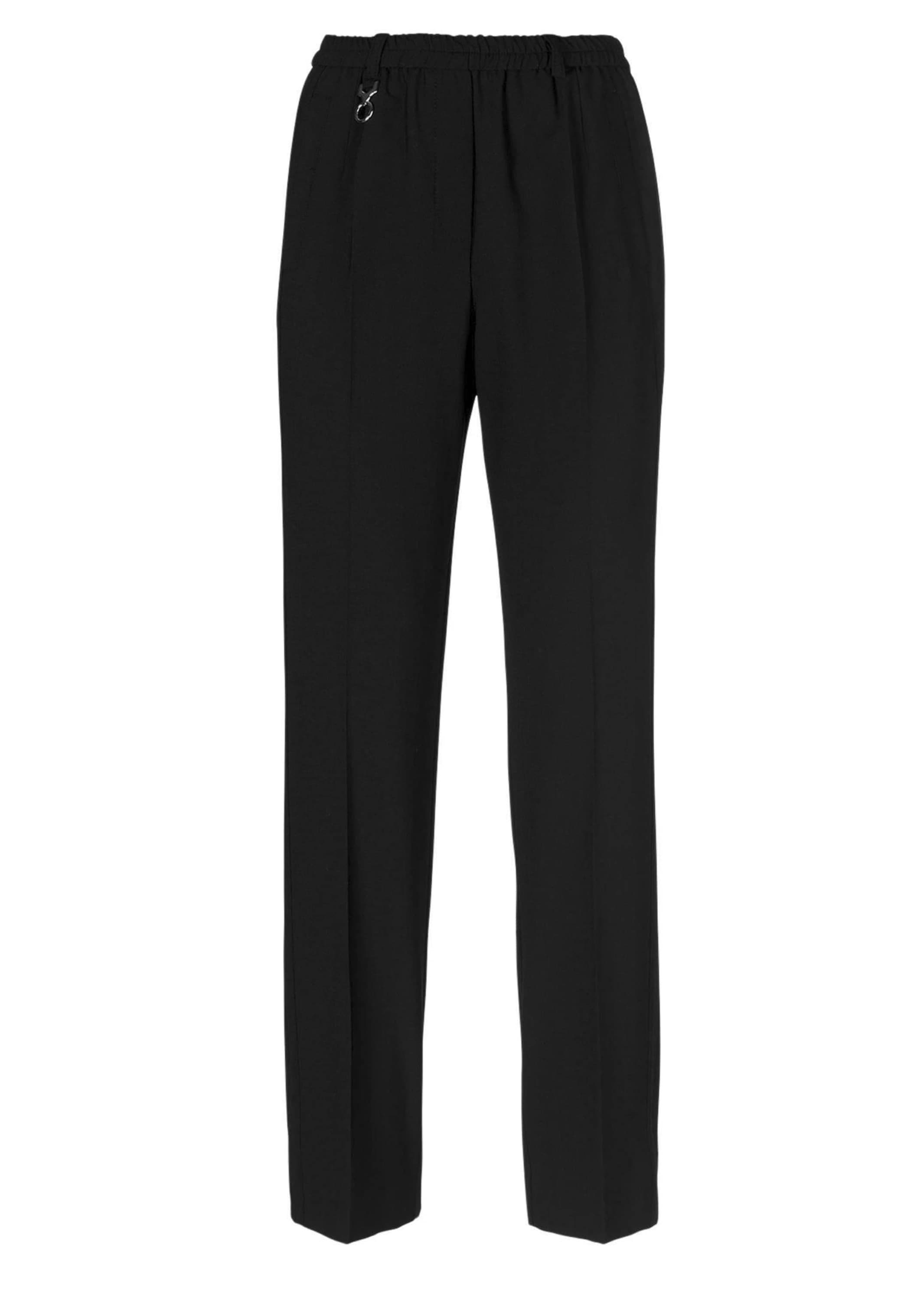 GOLDNER Schlupfhose "Elegante Stretchhose mit Komfortbund" Bund mit dekorativem Zierteil